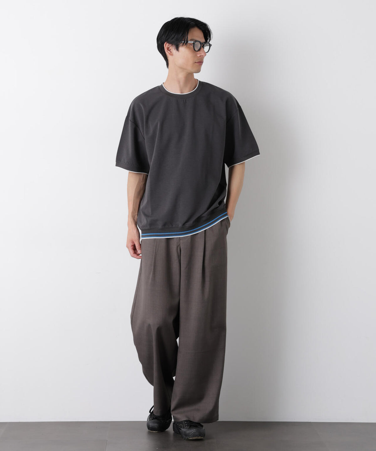 リブスムースTシャツ 半袖 6726124246