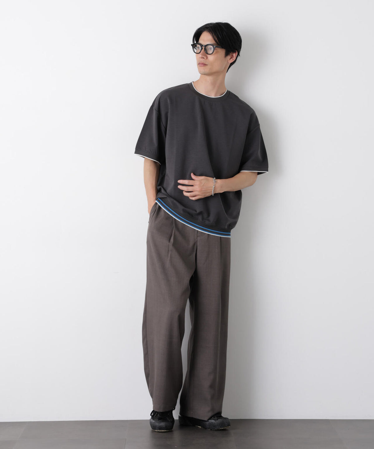 リブスムースTシャツ 半袖 6726124246