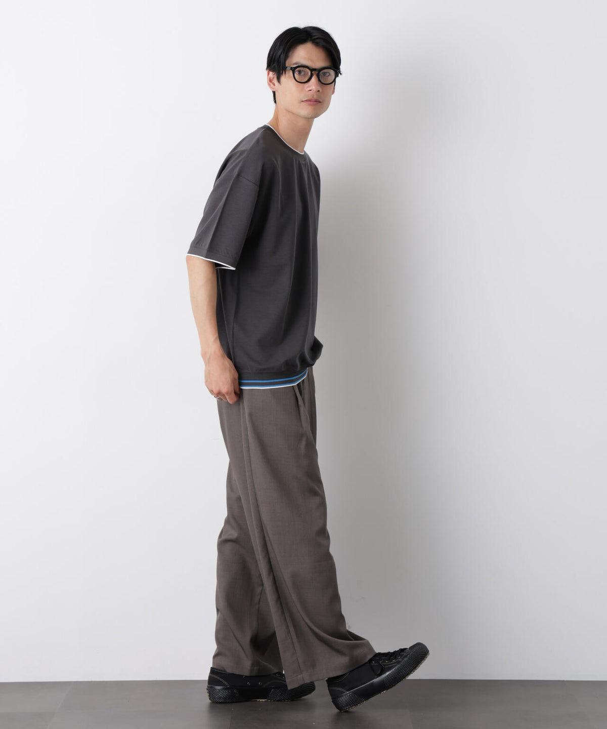 リブスムースTシャツ 半袖 6726124246