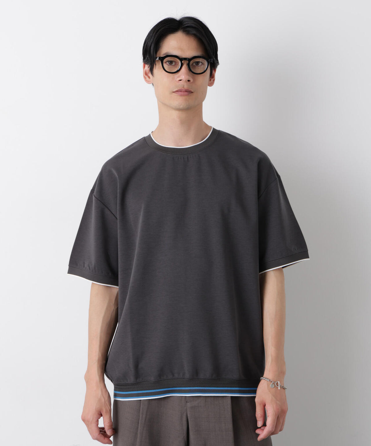 リブスムースTシャツ 半袖 6726124246