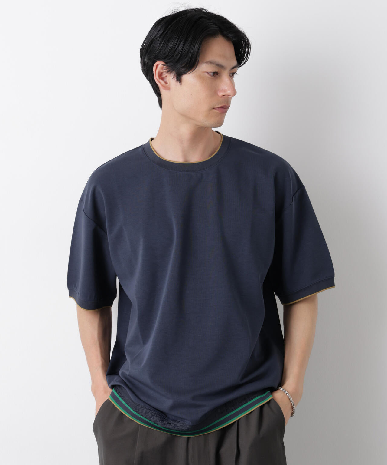 リブスムースTシャツ 半袖 6726124246