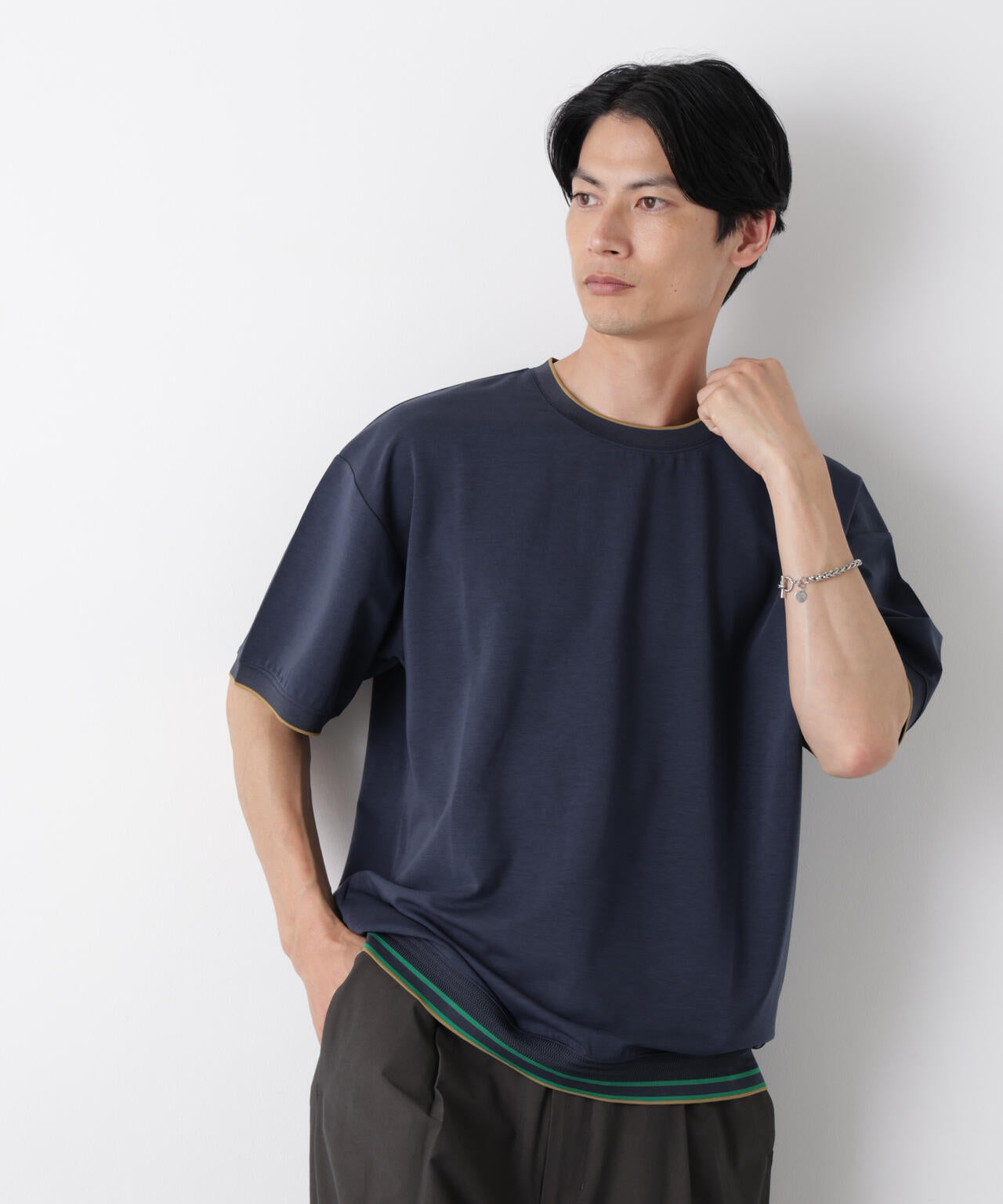 リブスムースTシャツ 半袖 6726124246