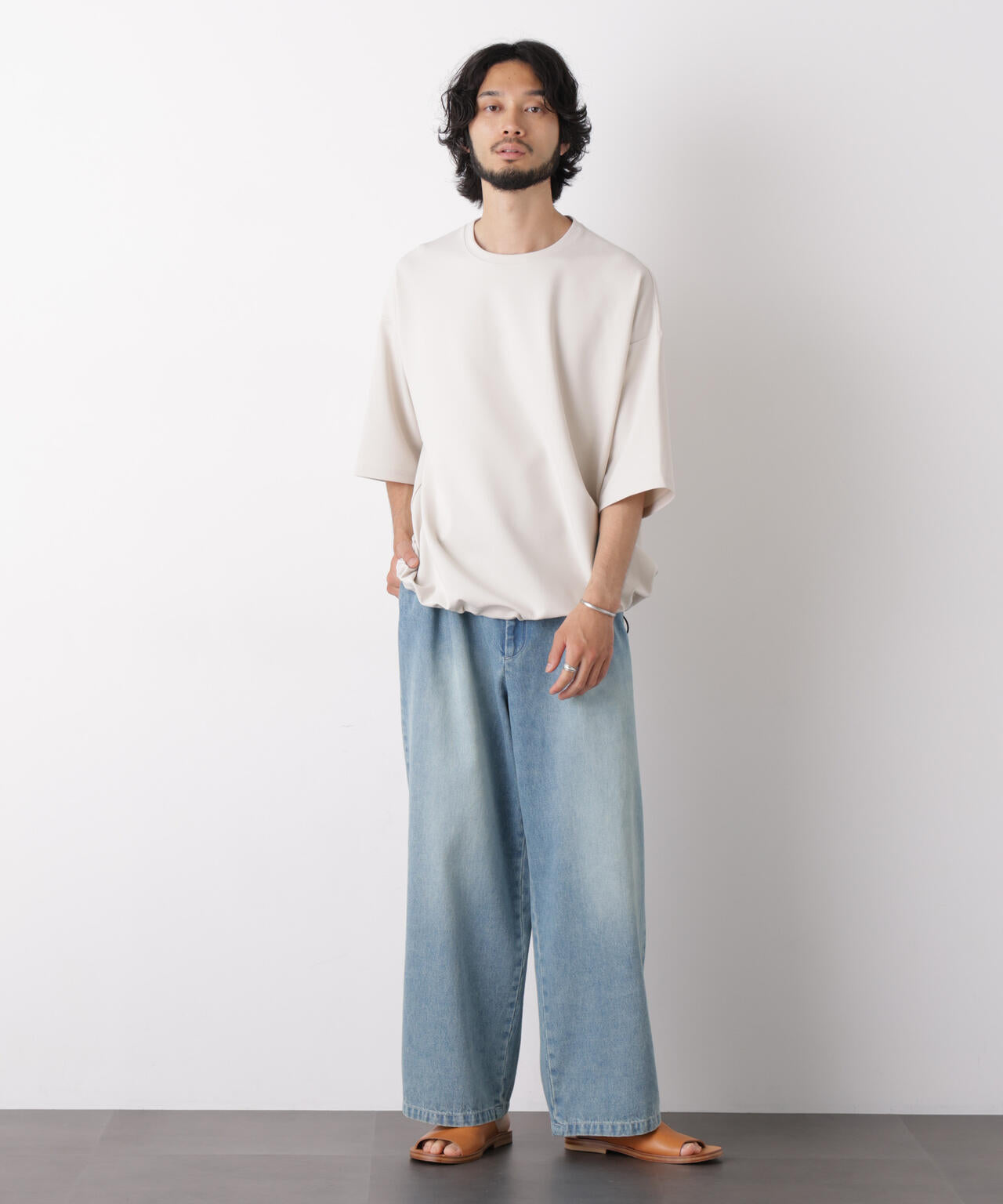 オーバーサイズ ブークレビッグTシャツ 半袖 6726124250