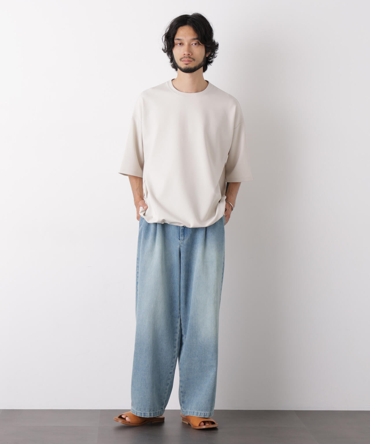 オーバーサイズ ブークレビッグTシャツ 半袖 6726124250