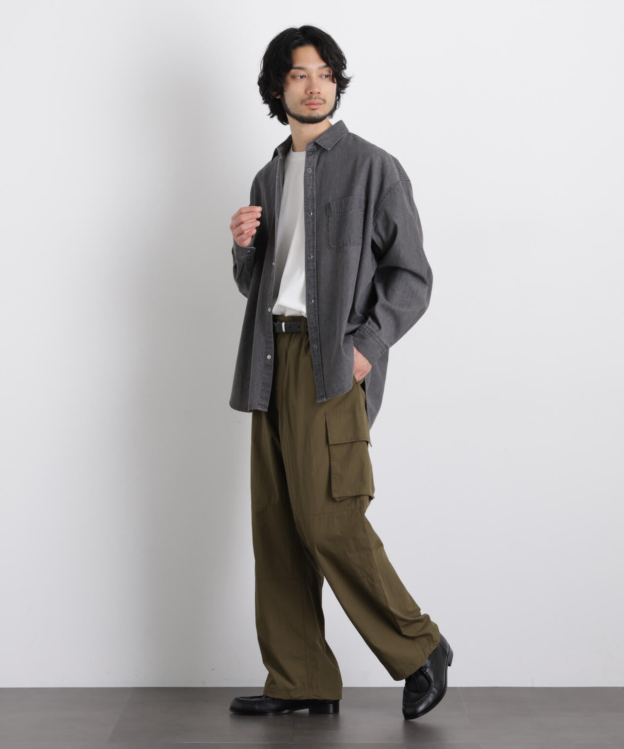 ナイロンリラックスカーゴパンツ 6726127209