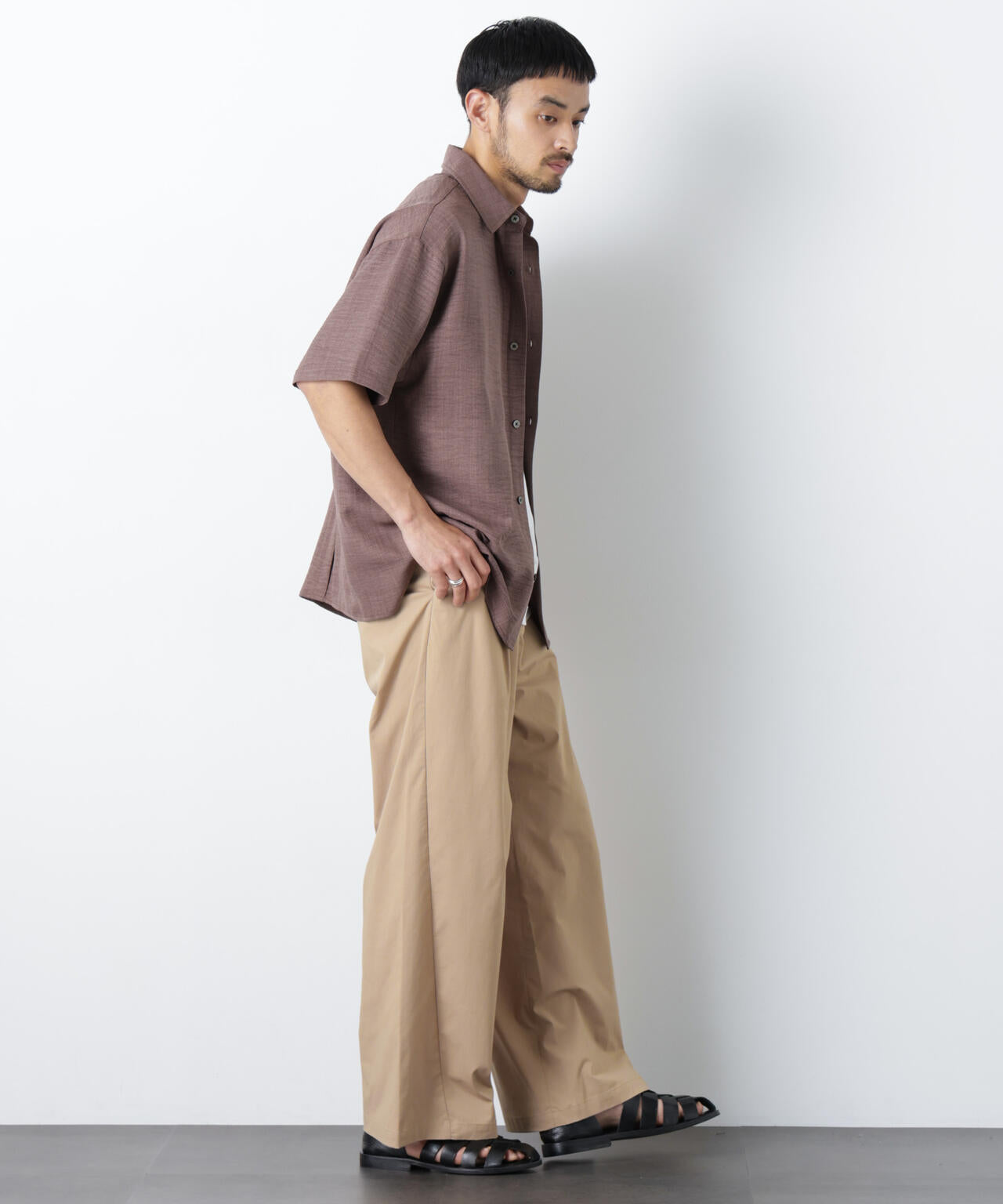 WEB限定/COOLMAX (R) バギーストレートスラックス 6726127222