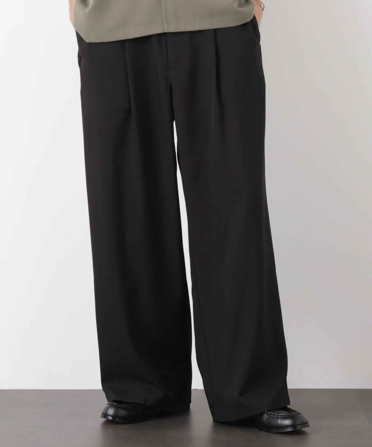 ポリエステルウィーブ ワイドパンツ 6726127224