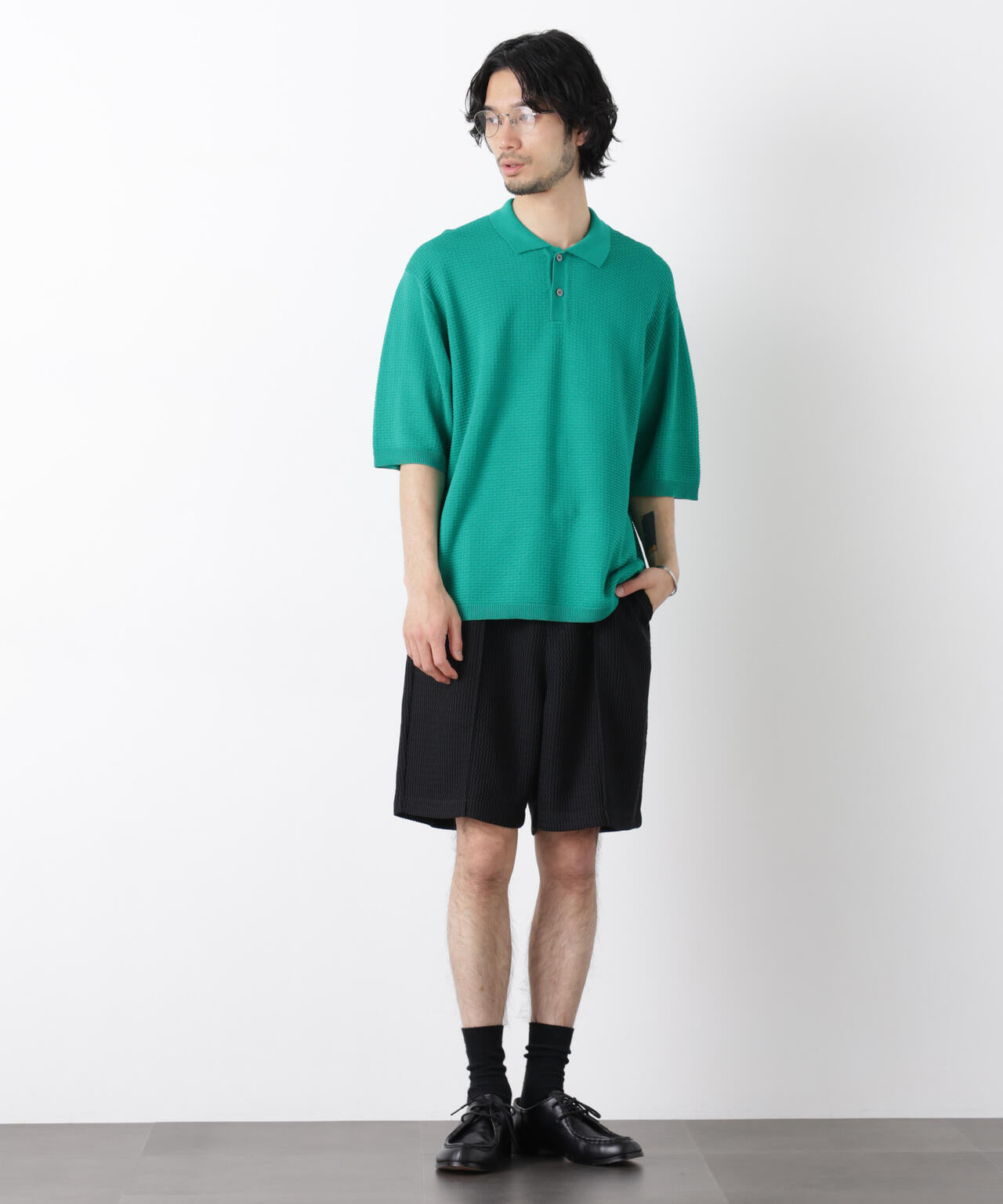 ジャガードニットソーショートパンツ(セットアップ可) 6726128204