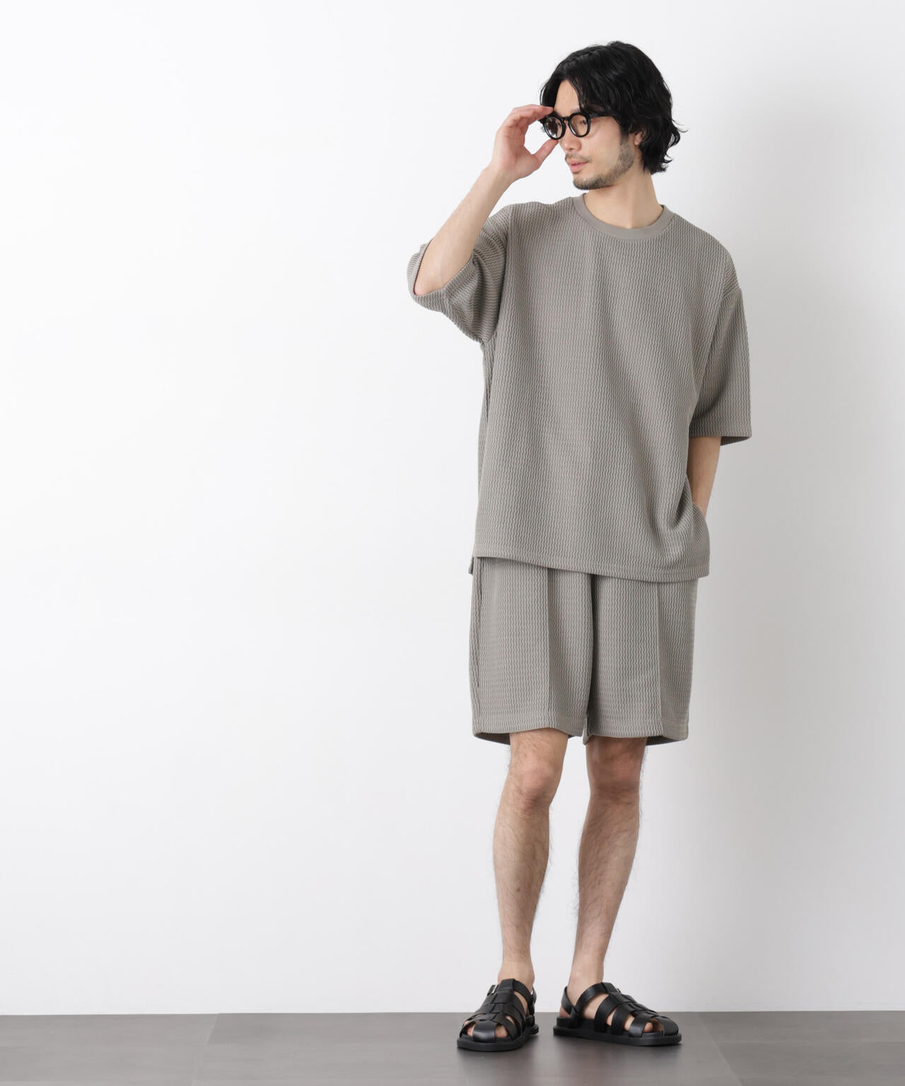 ジャガードニットソーショートパンツ(セットアップ可) 6726128204