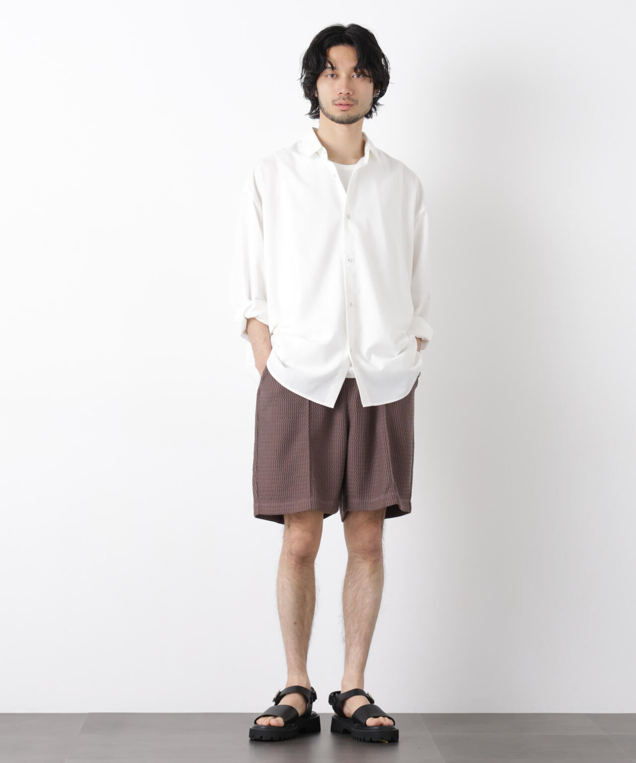 ジャガードニットソーショートパンツ(セットアップ可) 6726128204