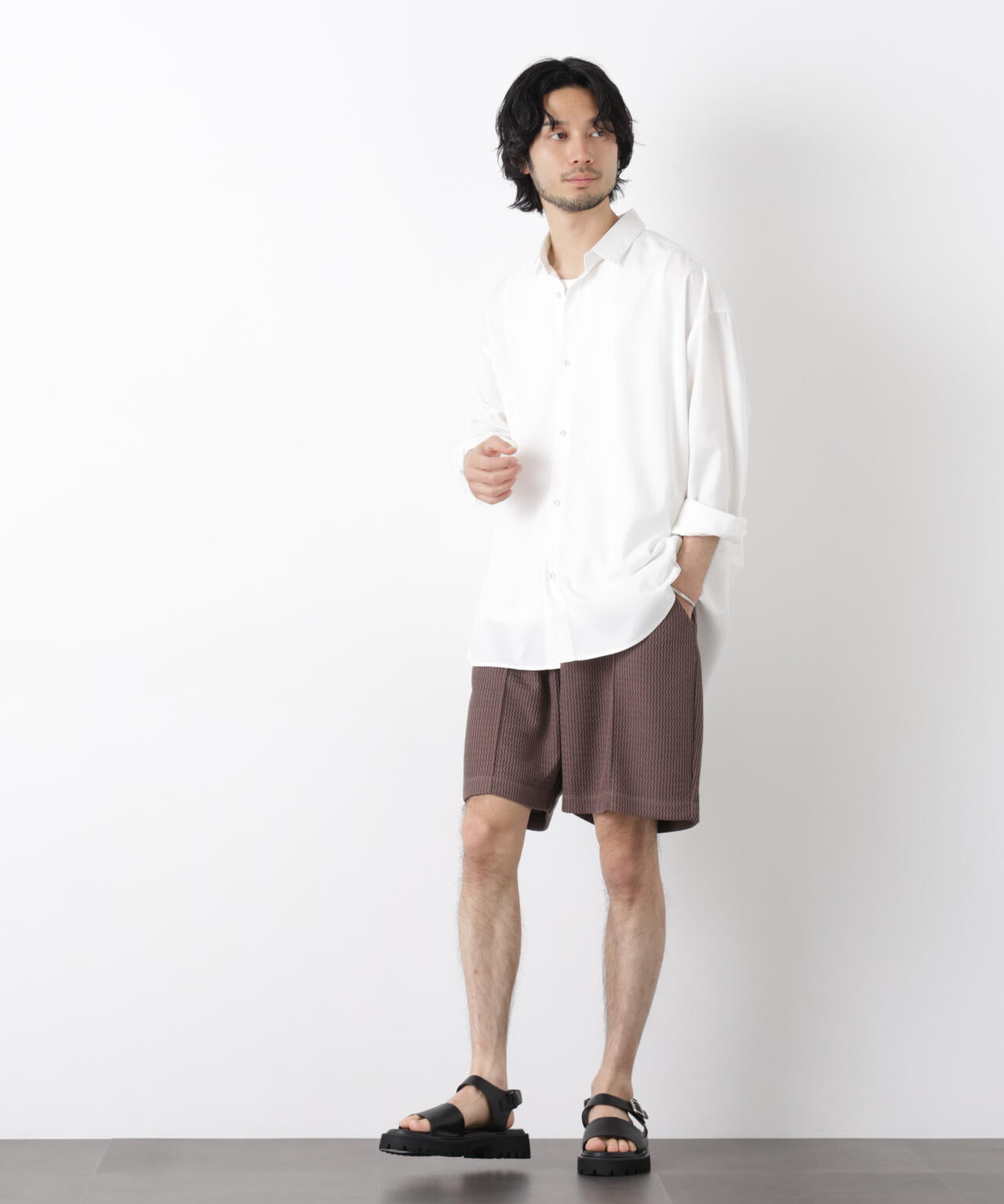 ジャガードニットソーショートパンツ(セットアップ可) 6726128204