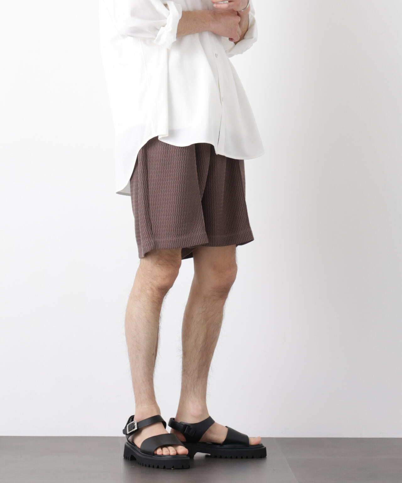 ジャガードニットソーショートパンツ(セットアップ可) 6726128204