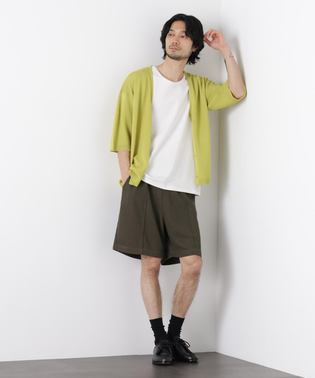 ジャガードニットソーショートパンツ(セットアップ可) 6726128204