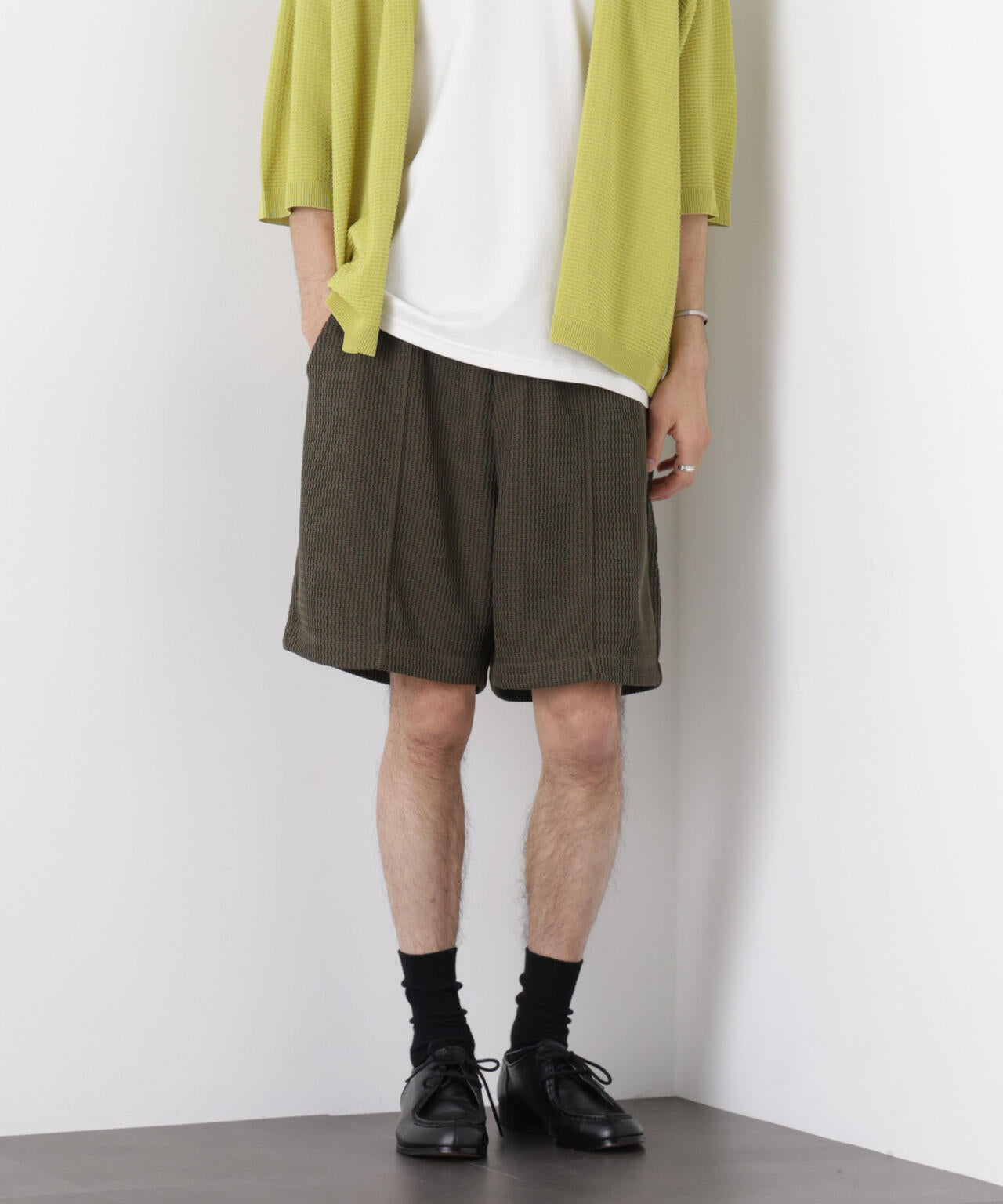 ジャガードニットソーショートパンツ(セットアップ可) 6726128204