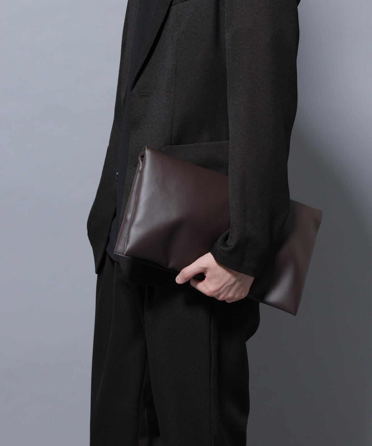 WEB限定/シンセティックレザー2WAYクラッチバッグ 6726132202