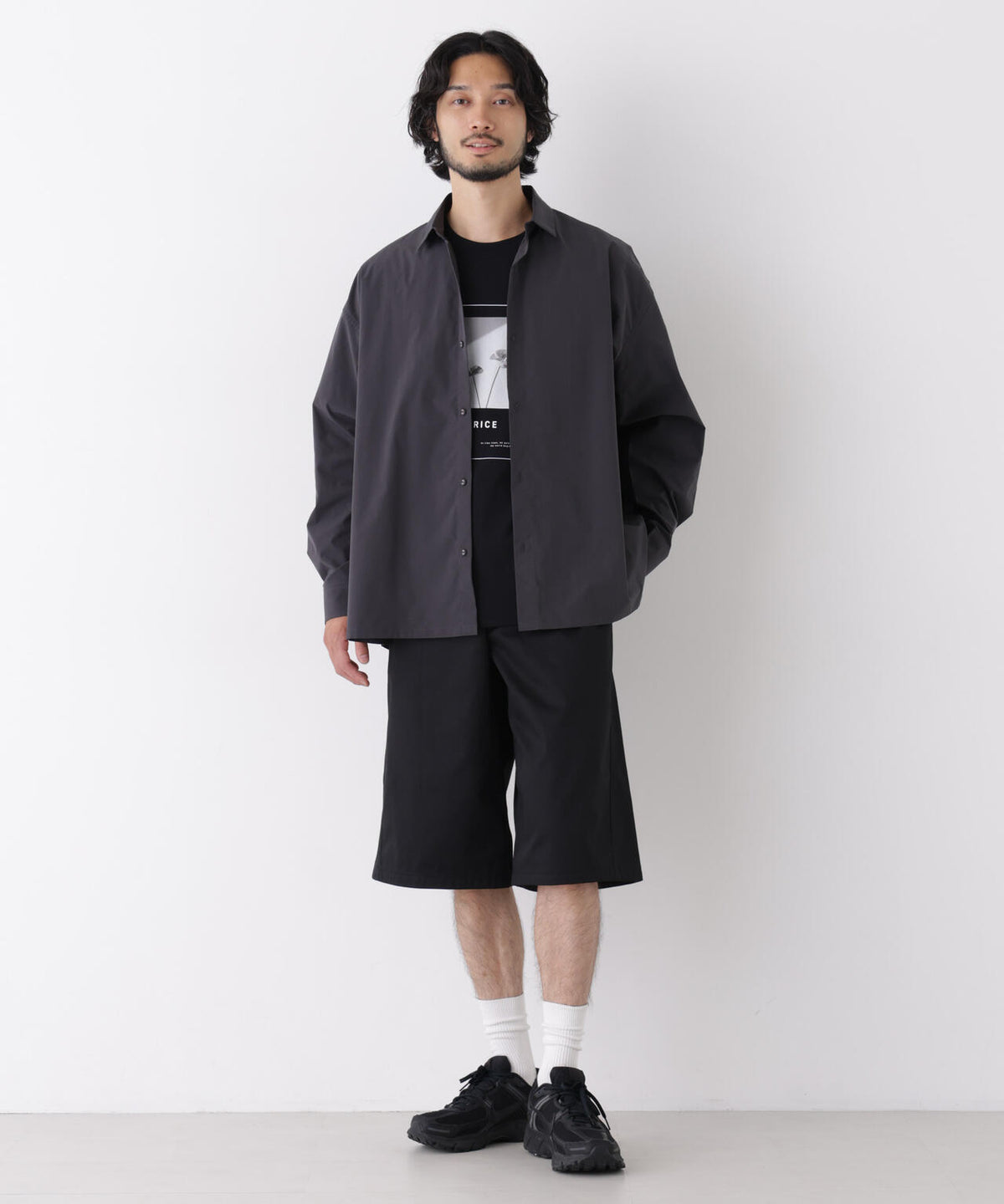 CAVE(R)ビッグドレープスクウェアシャツ 長袖 6726220205