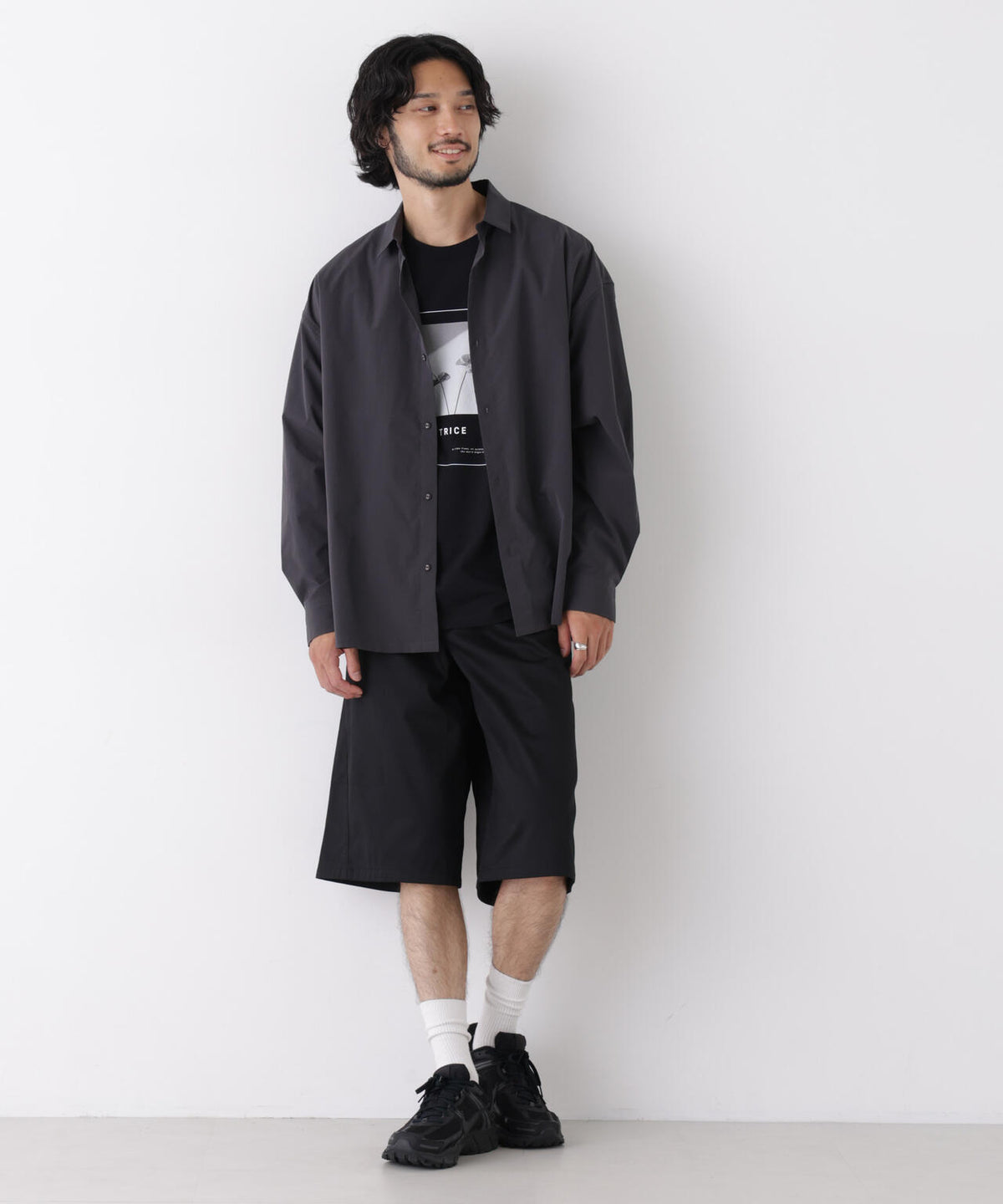 CAVE(R)ビッグドレープスクウェアシャツ 長袖 6726220205
