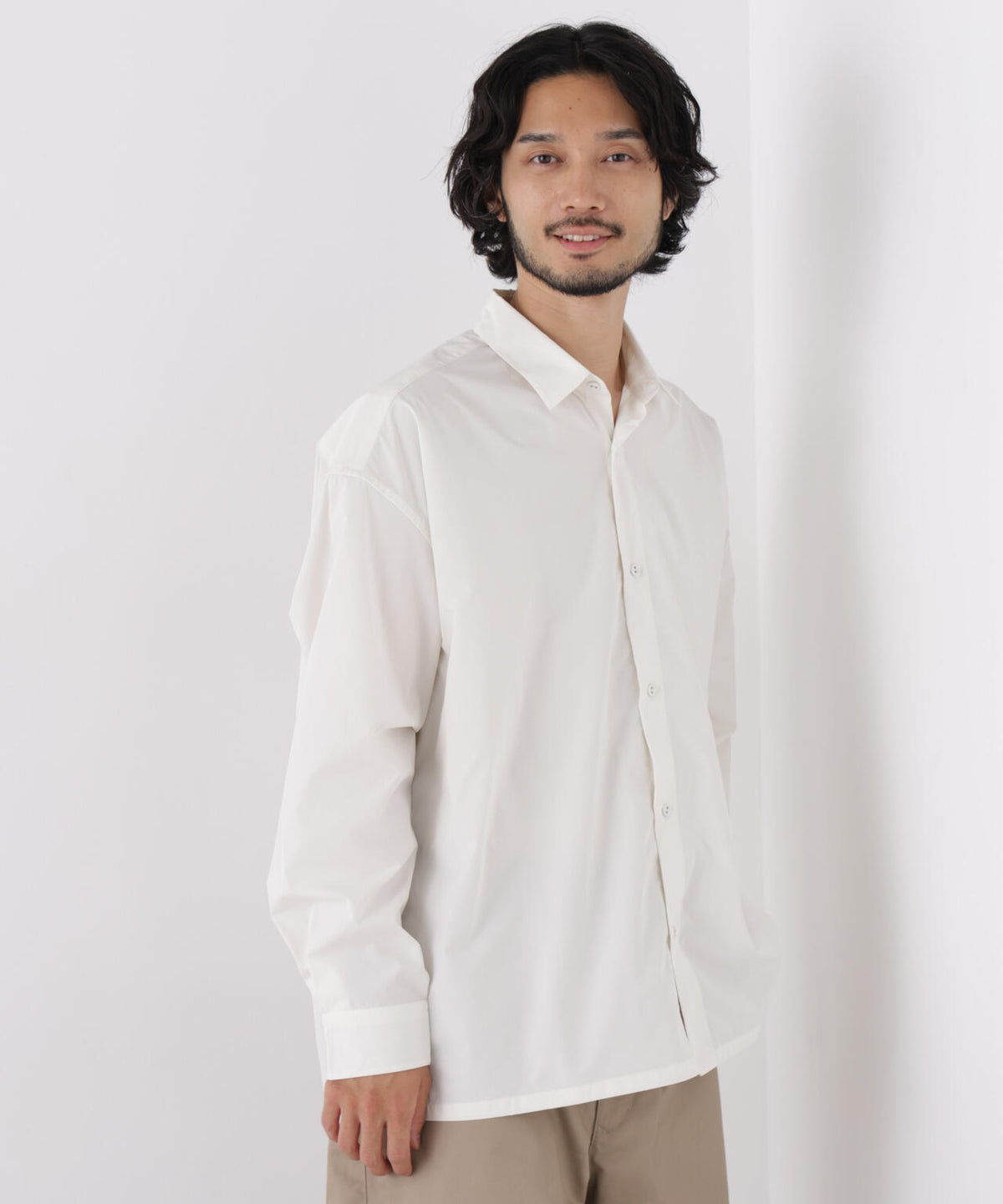 CAVE(R)ビッグドレープスクウェアシャツ 長袖 6726220205