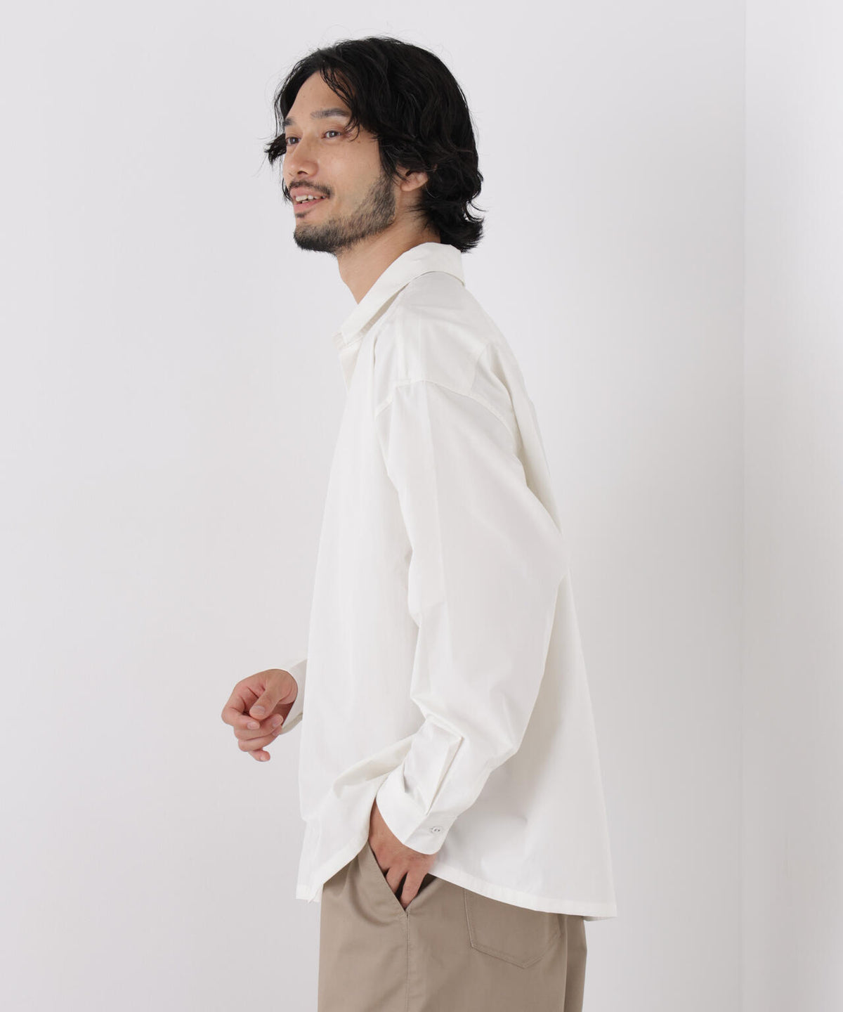 CAVE(R)ビッグドレープスクウェアシャツ 長袖 6726220205