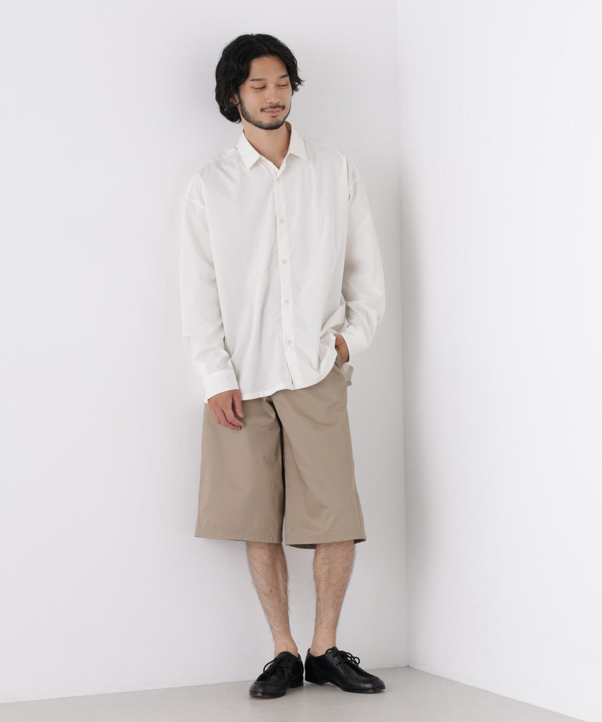 CAVE(R)ビッグドレープスクウェアシャツ 長袖 6726220205