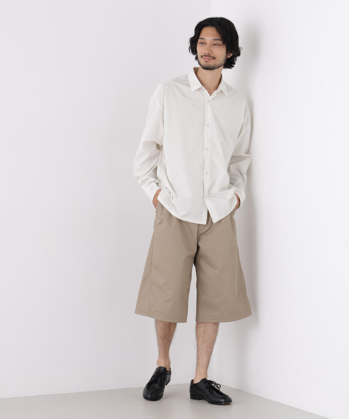CAVE(R)ビッグドレープスクウェアシャツ 長袖 6726220205