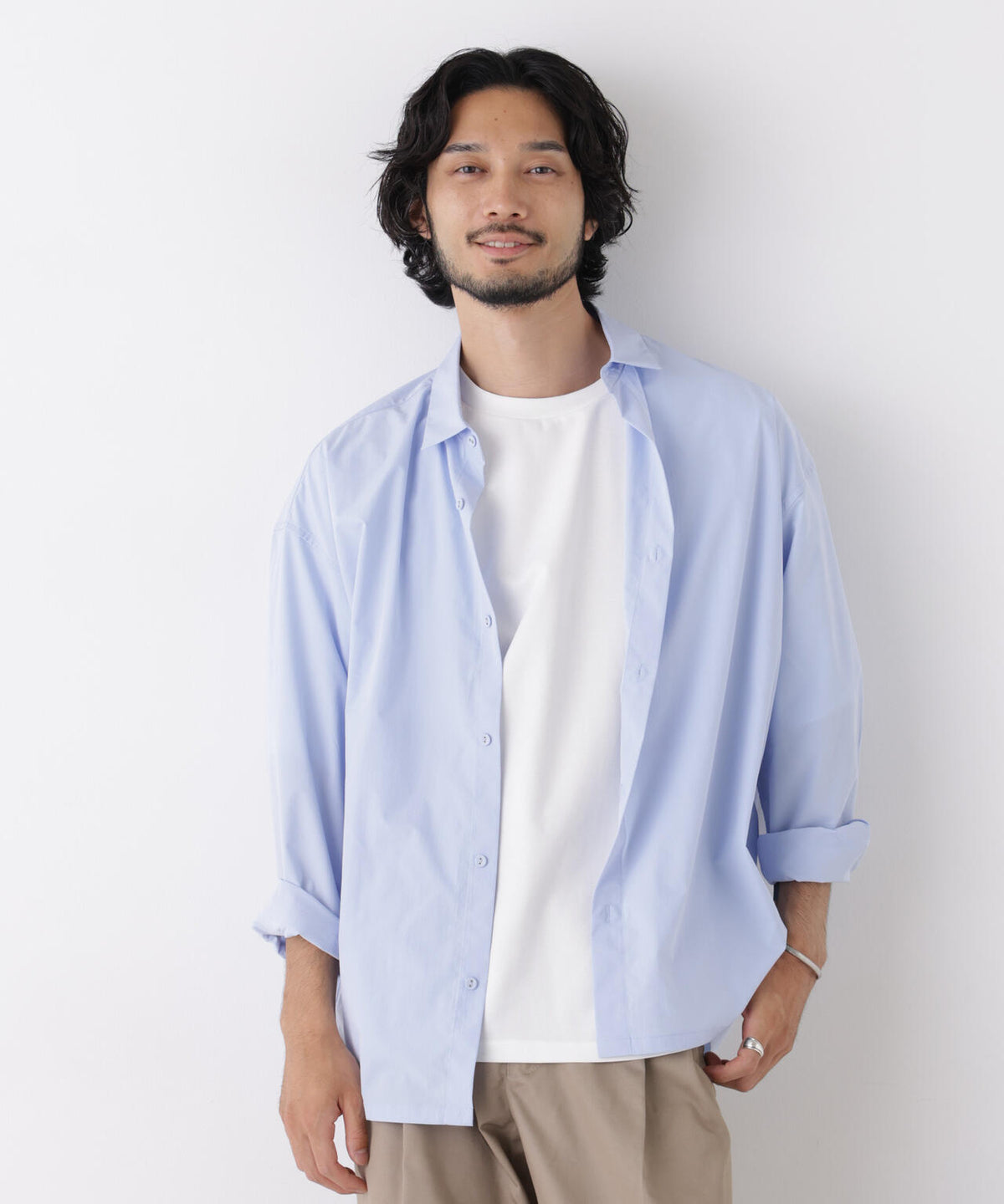 CAVE(R)ビッグドレープスクウェアシャツ 長袖 6726220205