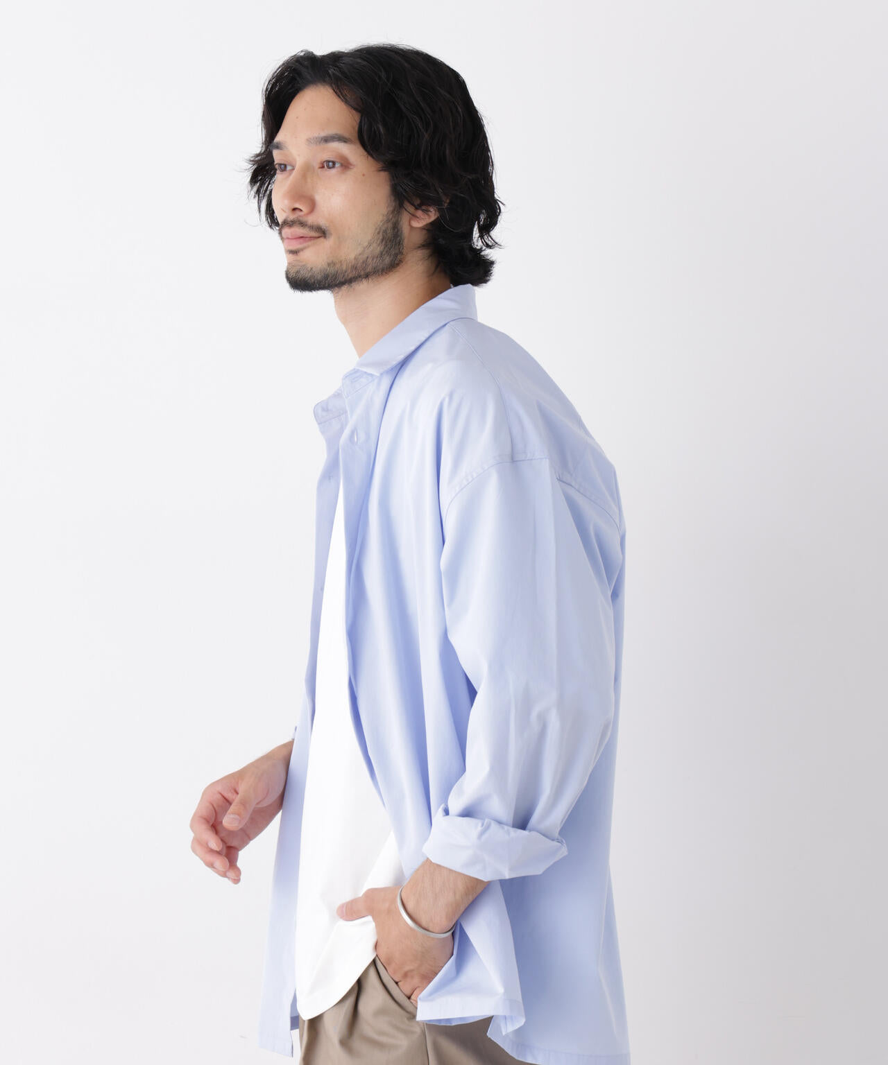 CAVE(R)ビッグドレープスクウェアシャツ 長袖 6726220205