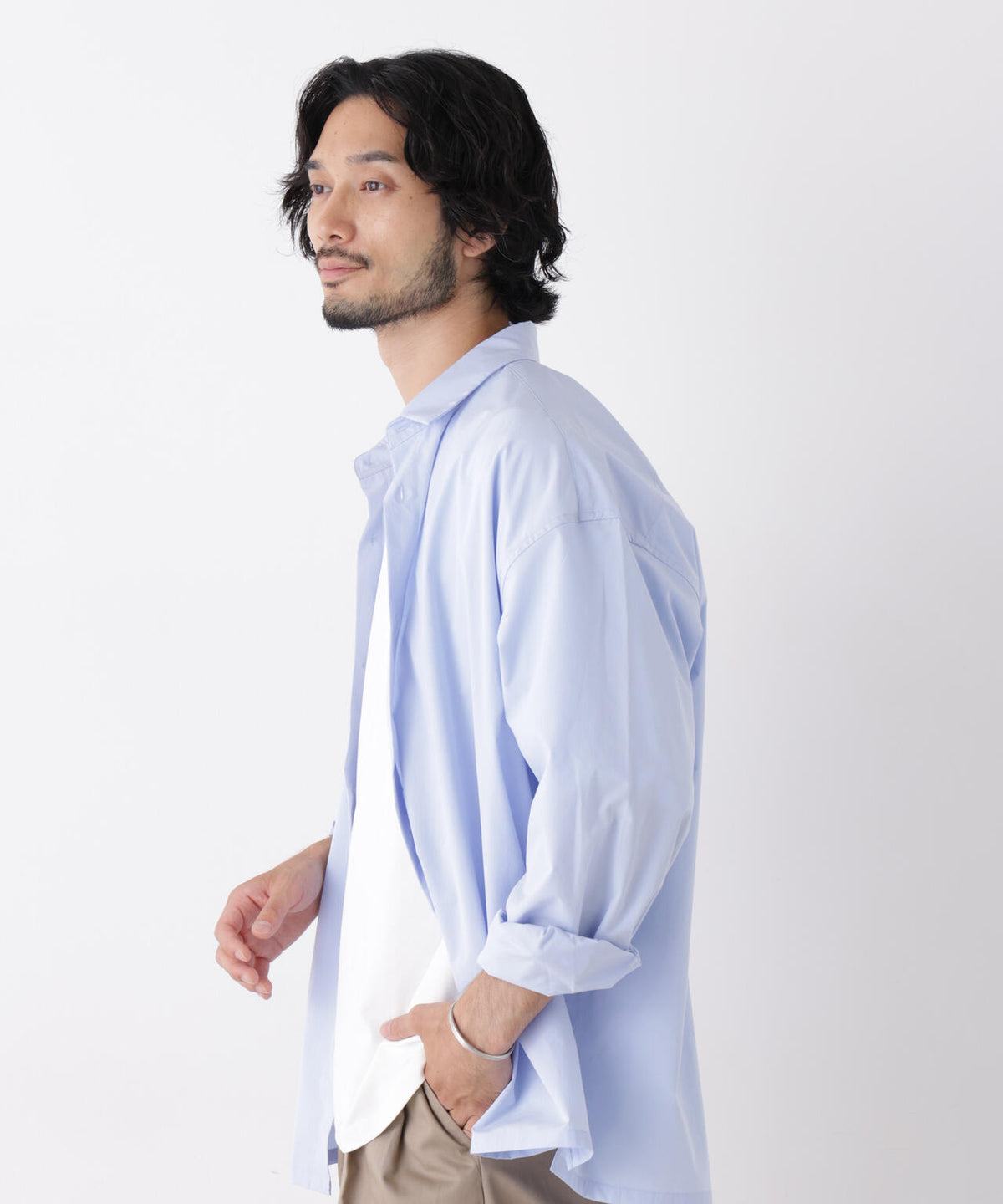 CAVE(R)ビッグドレープスクウェアシャツ 長袖 6726220205