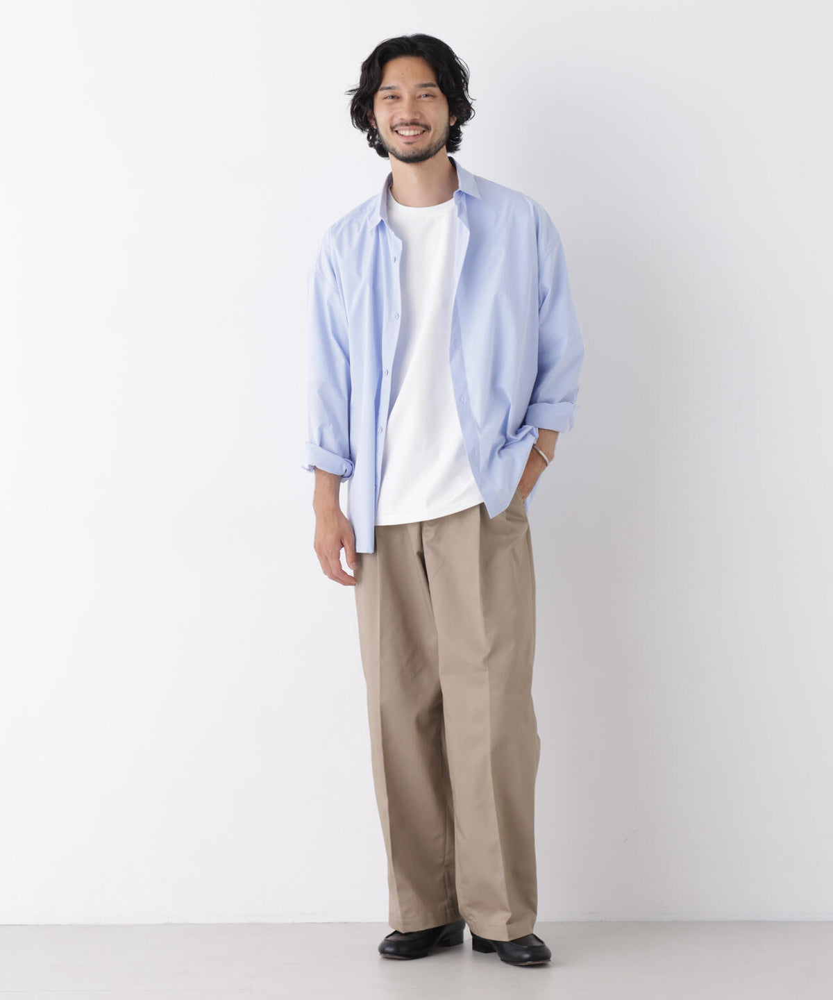 CAVE(R)ビッグドレープスクウェアシャツ 長袖 6726220205