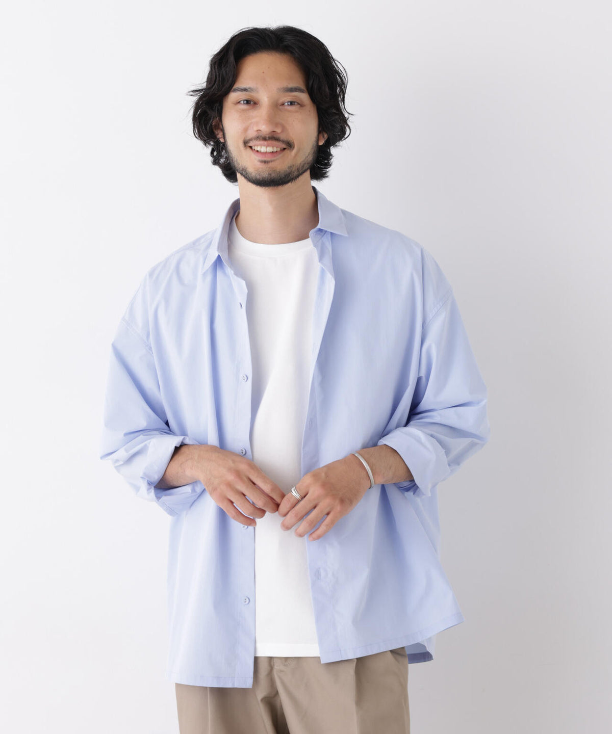 CAVE(R)ビッグドレープスクウェアシャツ 長袖 6726220205