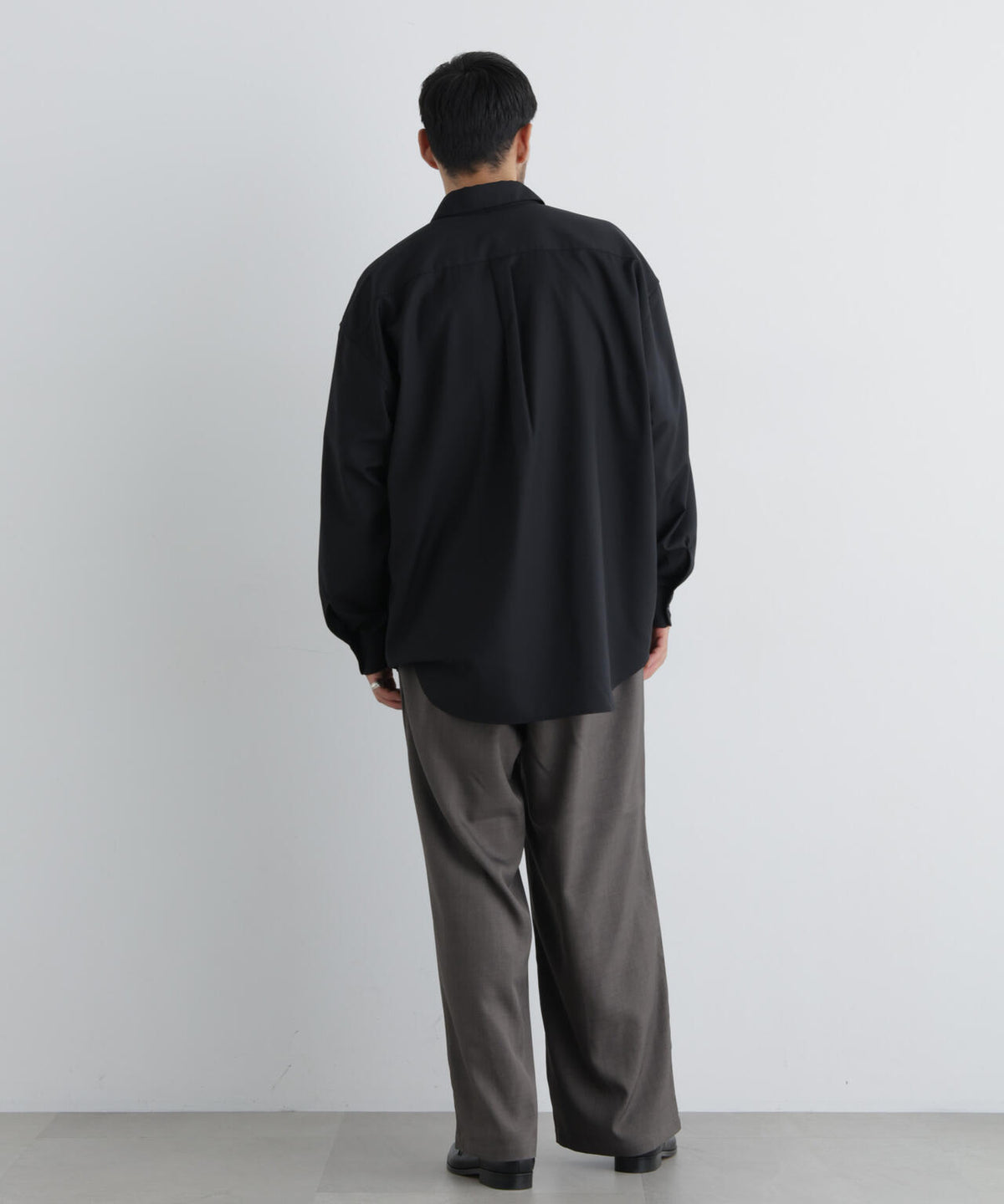 ビッグドレープシャツ 長袖 6726220211