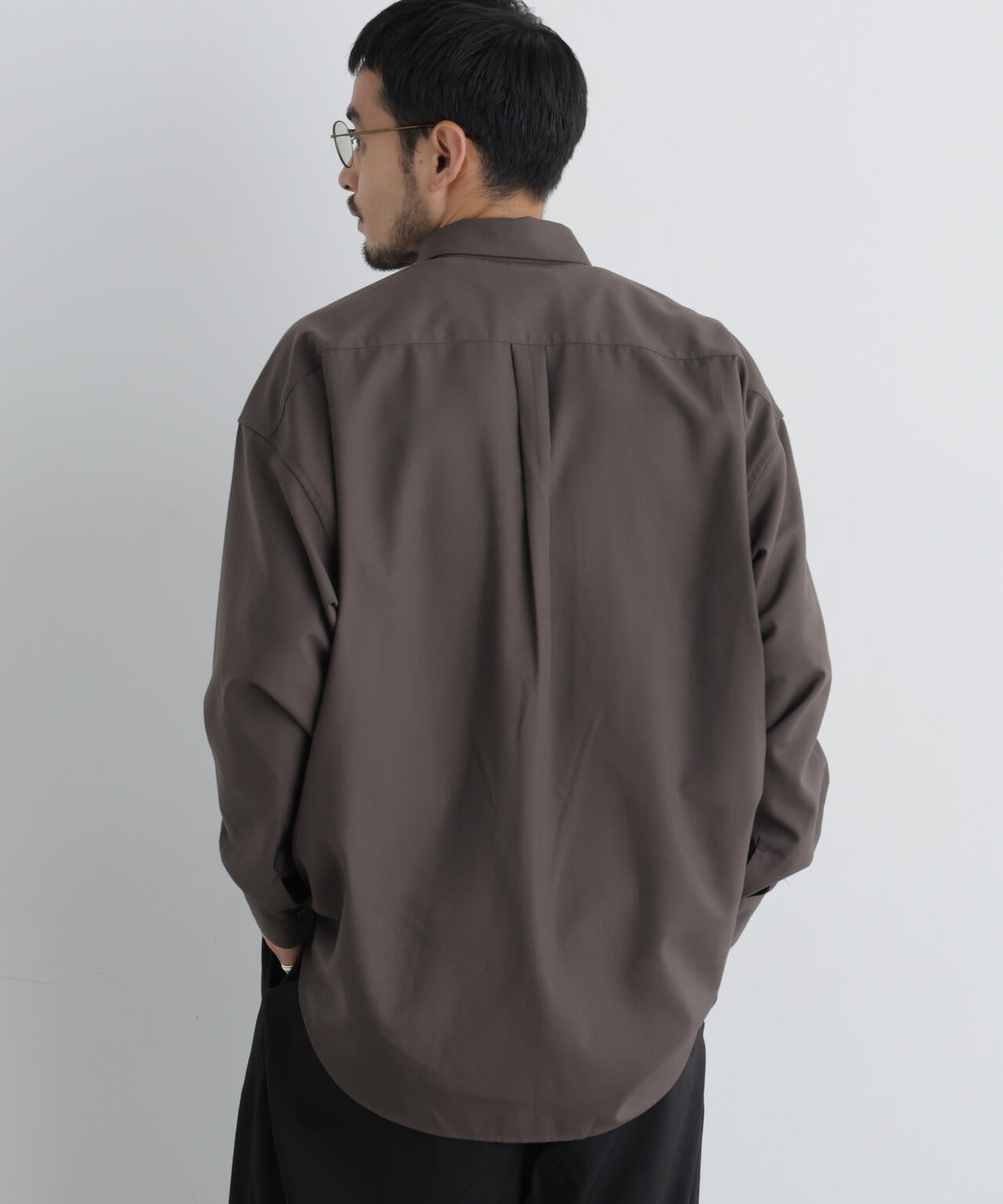 ビッグドレープシャツ 長袖 6726220211
