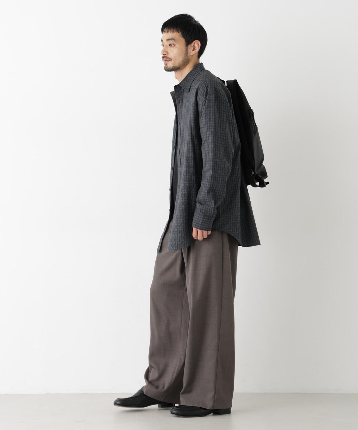 ウインドーチェックシャツ 長袖 6726220218