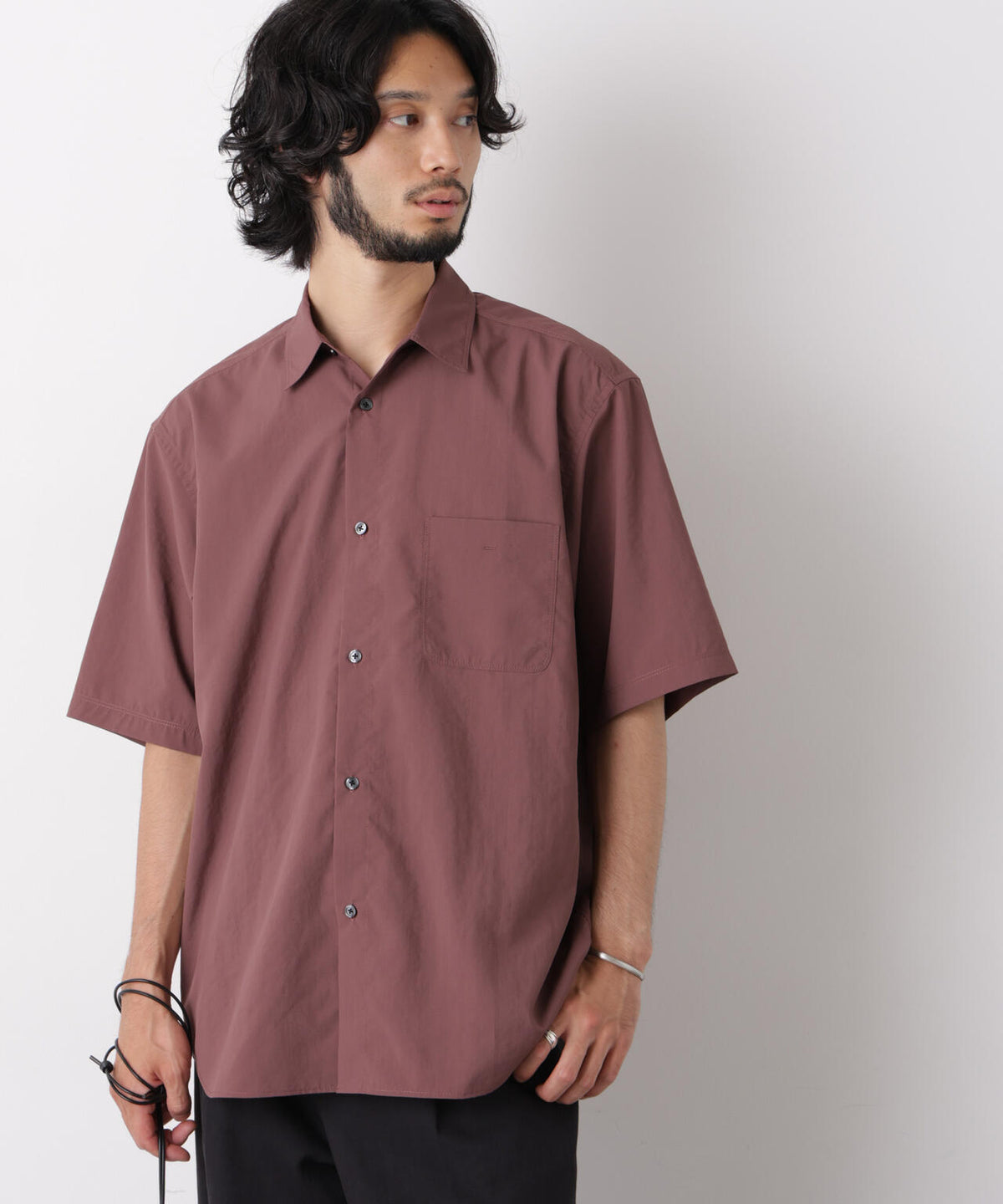 コットンタッチレギュラーカラーシャツ 半袖 6726221207