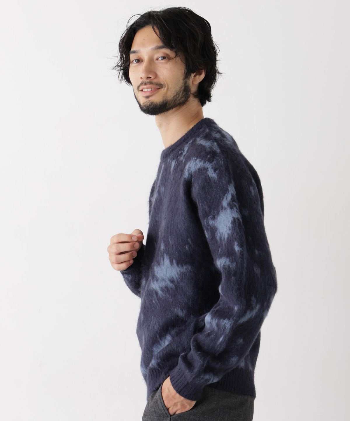 モヘヤライクパターンプルオーバー 6726222206