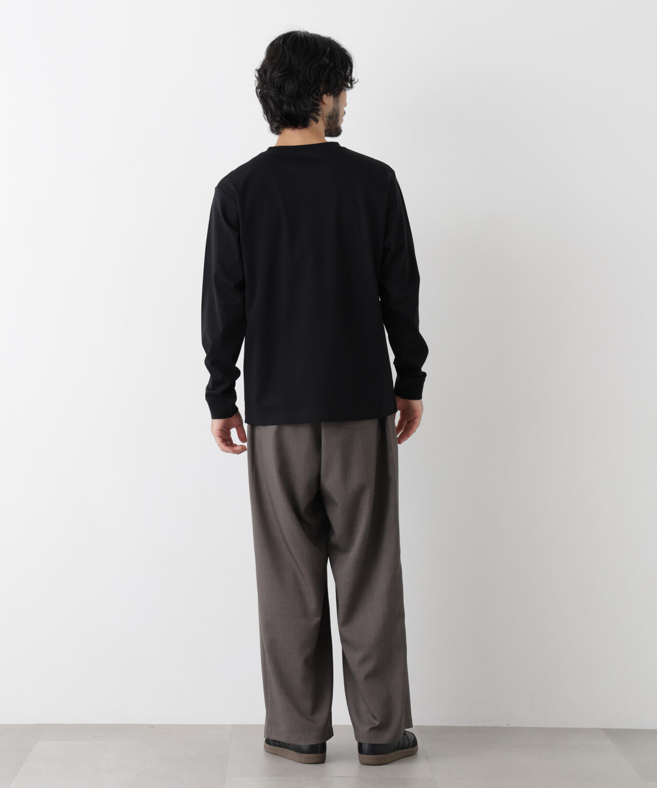 アンチスメルクルーネックTシャツ 長袖 6726223205