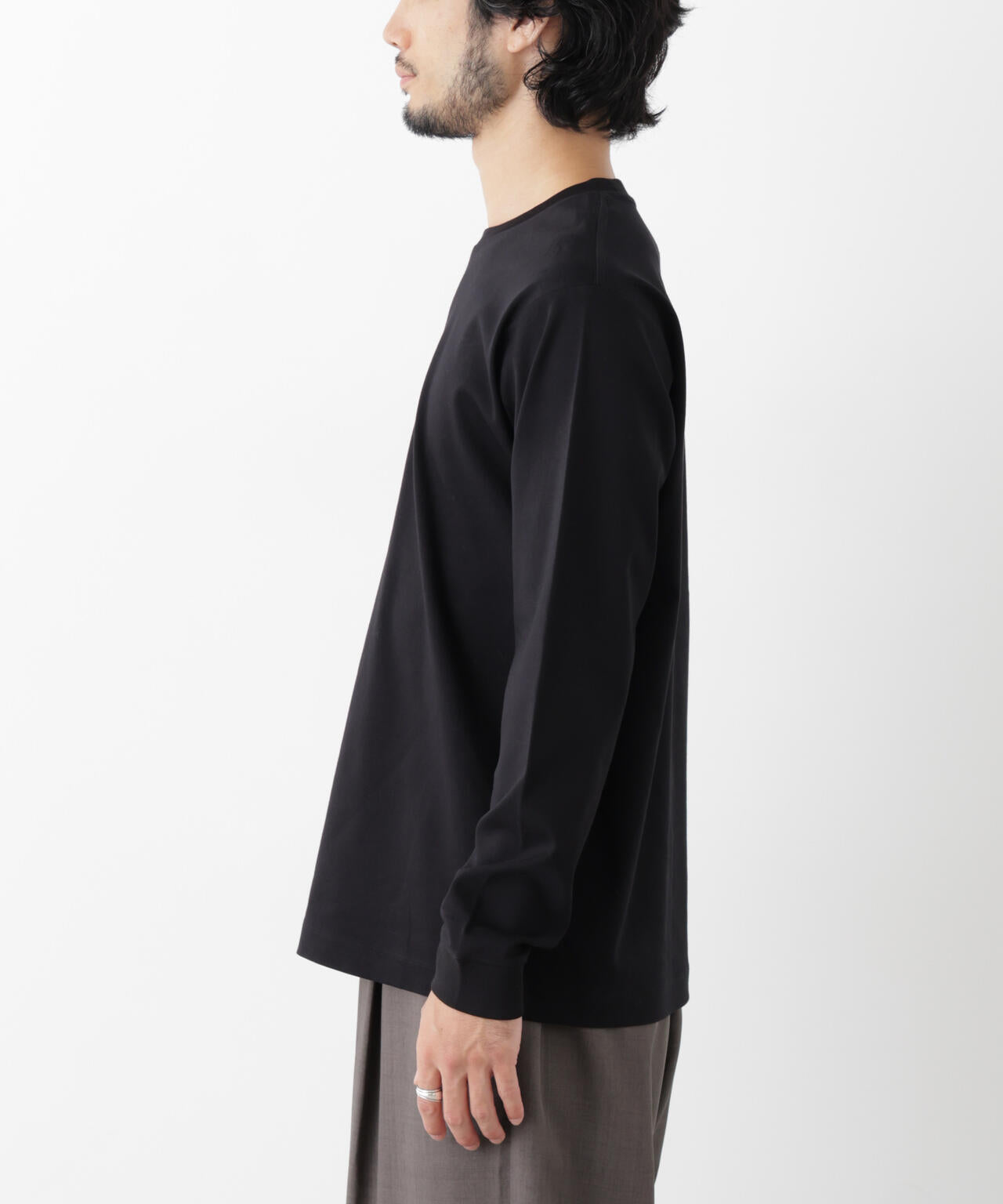 アンチスメルクルーネックTシャツ 長袖 6726223205