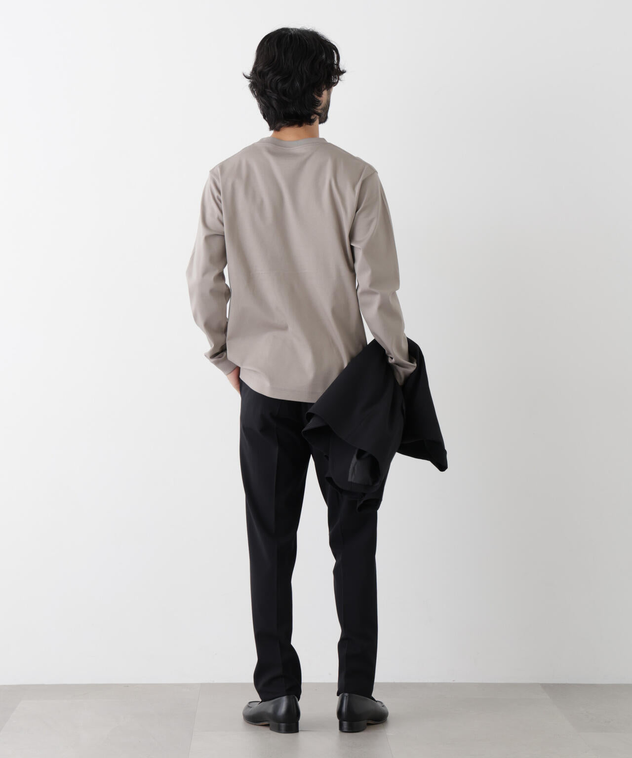 アンチスメルクルーネックTシャツ 長袖 6726223205