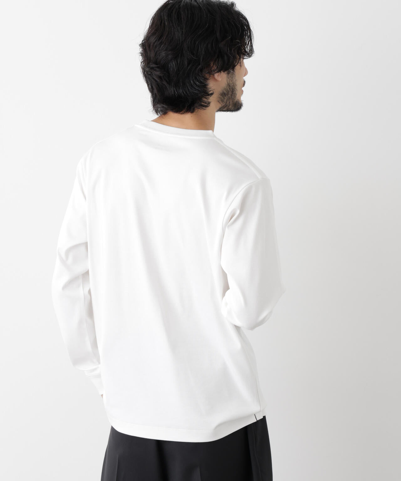 アンチスメルクルーネックTシャツ 長袖 6726223205