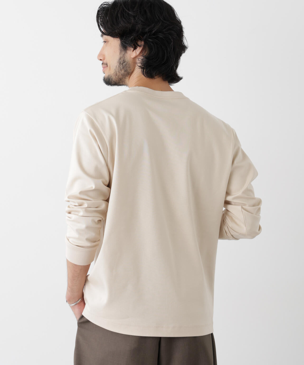 アンチスメルクルーネックTシャツ 長袖 6726223205