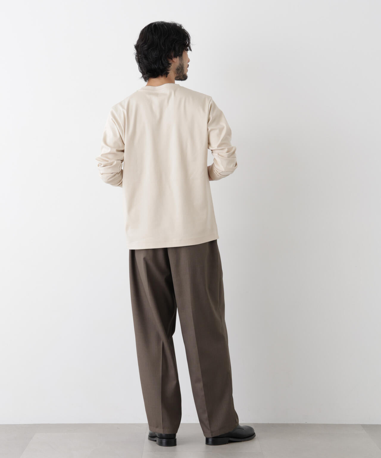 アンチスメルクルーネックTシャツ 長袖 6726223205