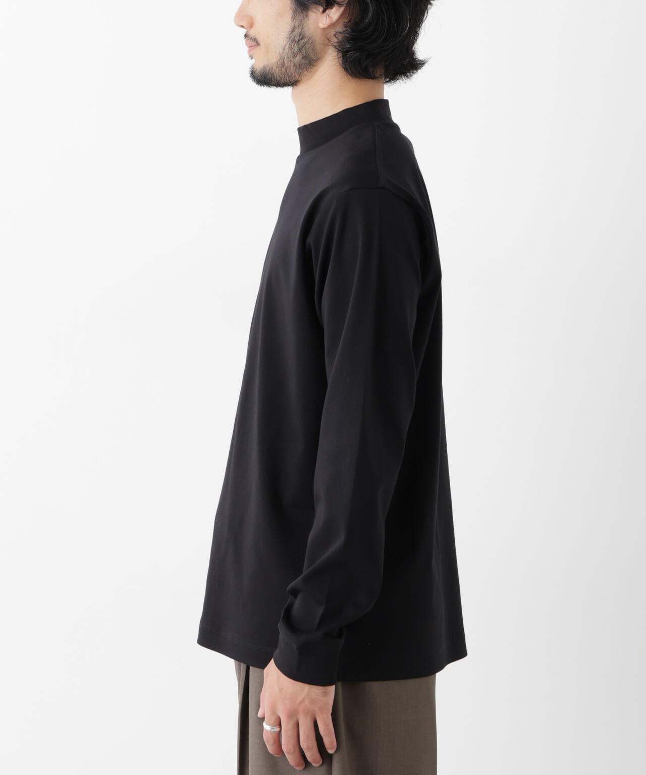 アンチスメルモックネックTシャツ 長袖 6726223206