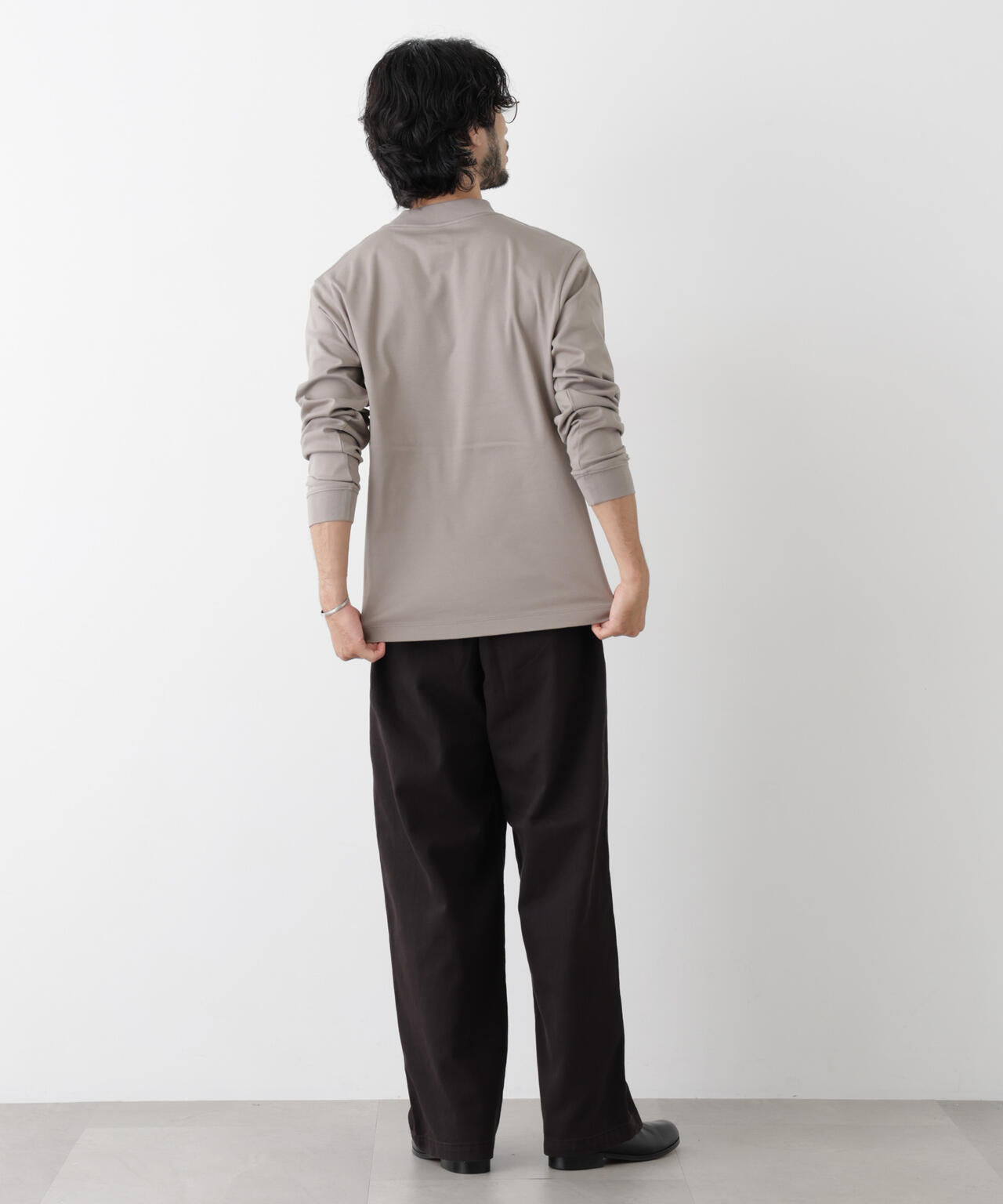 アンチスメルモックネックTシャツ 長袖 6726223206