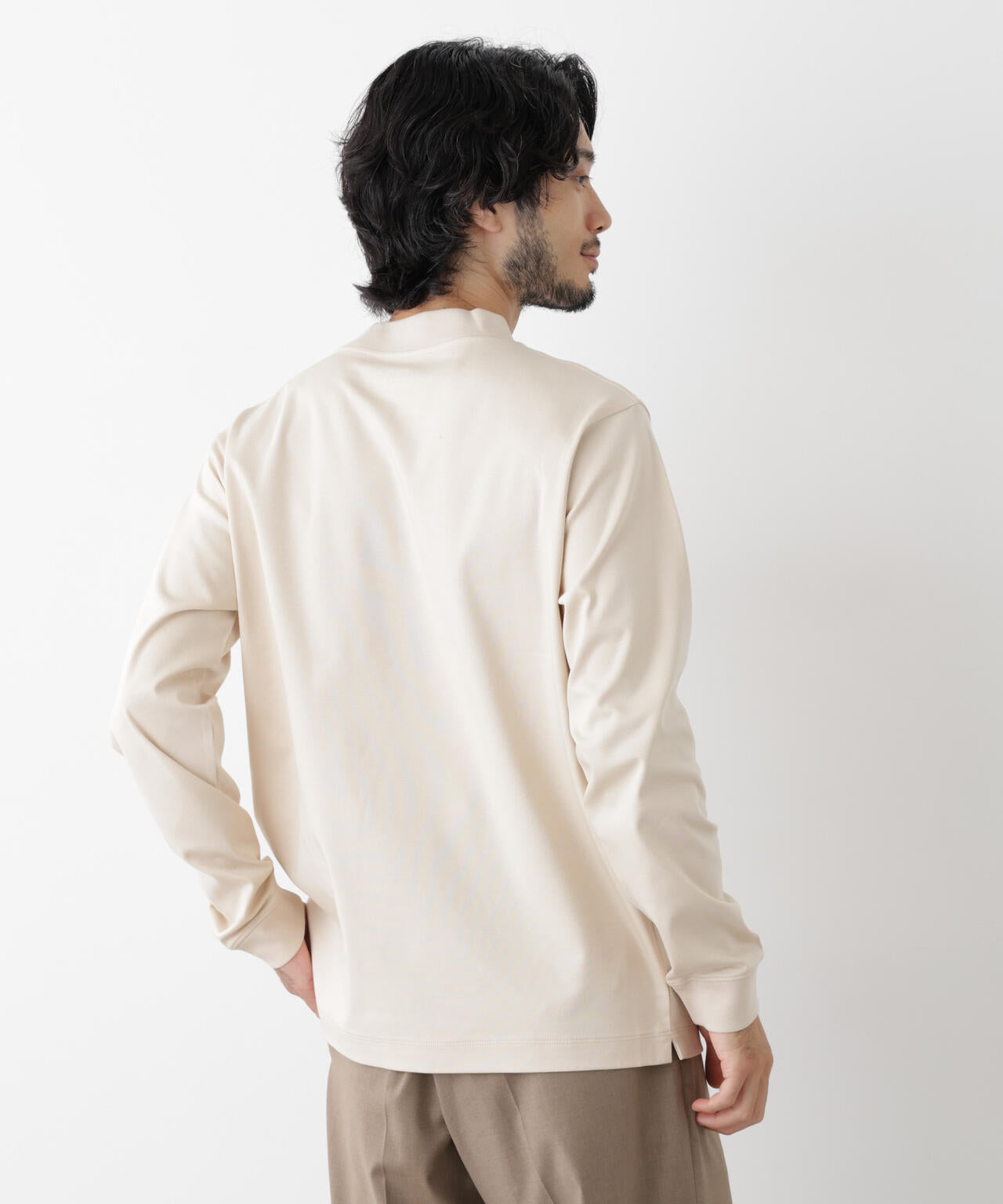 アンチスメルモックネックTシャツ 長袖 6726223206