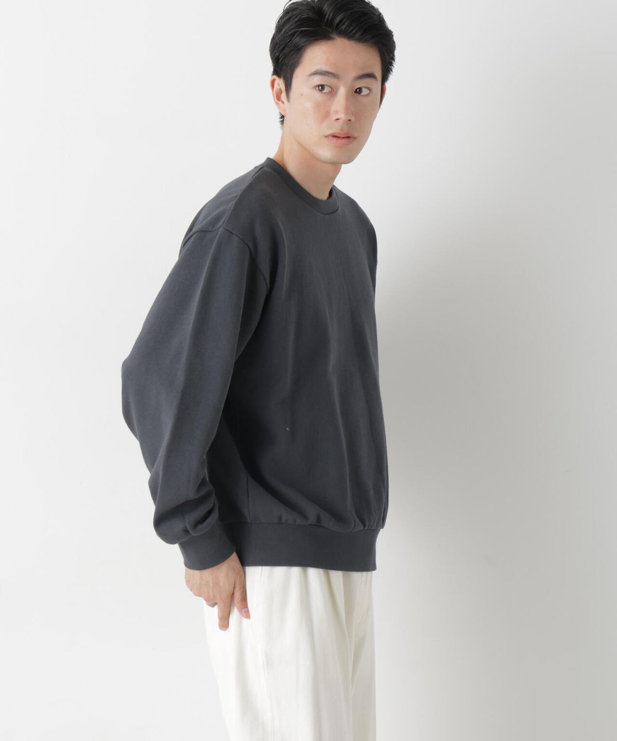 WEB限定/ワイドフィットスウェットプルオーバー 6726223216
