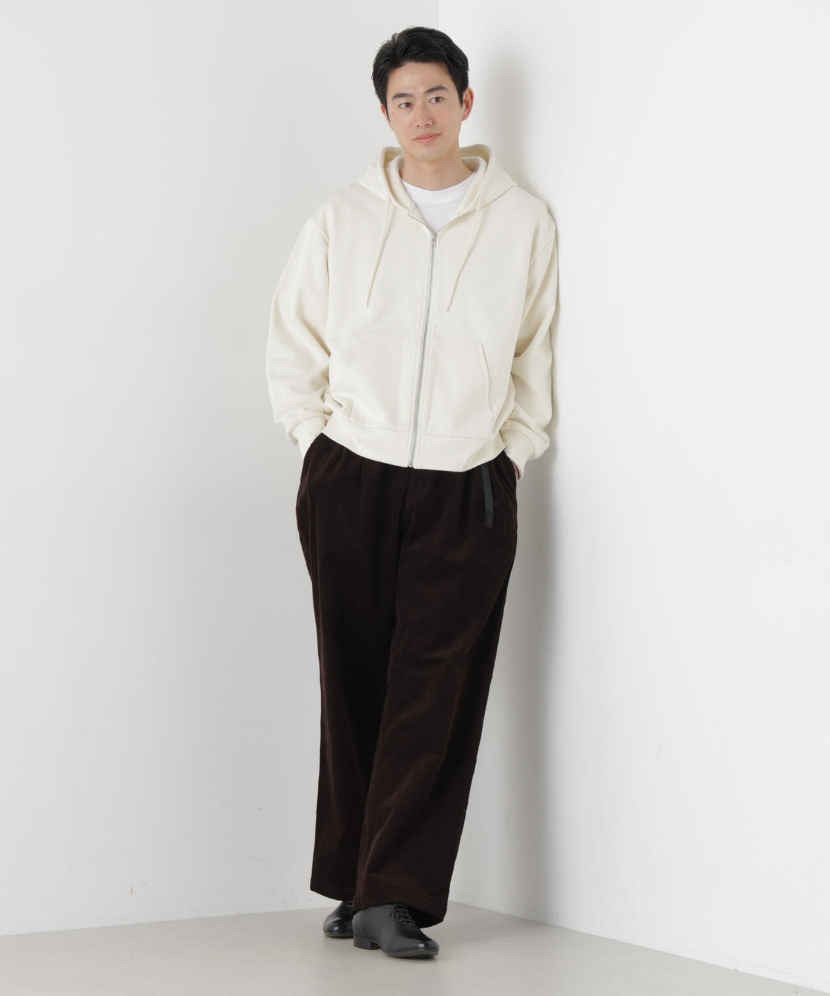 WEB限定/ワイドフィットスウェットZIPパーカー 6726223217