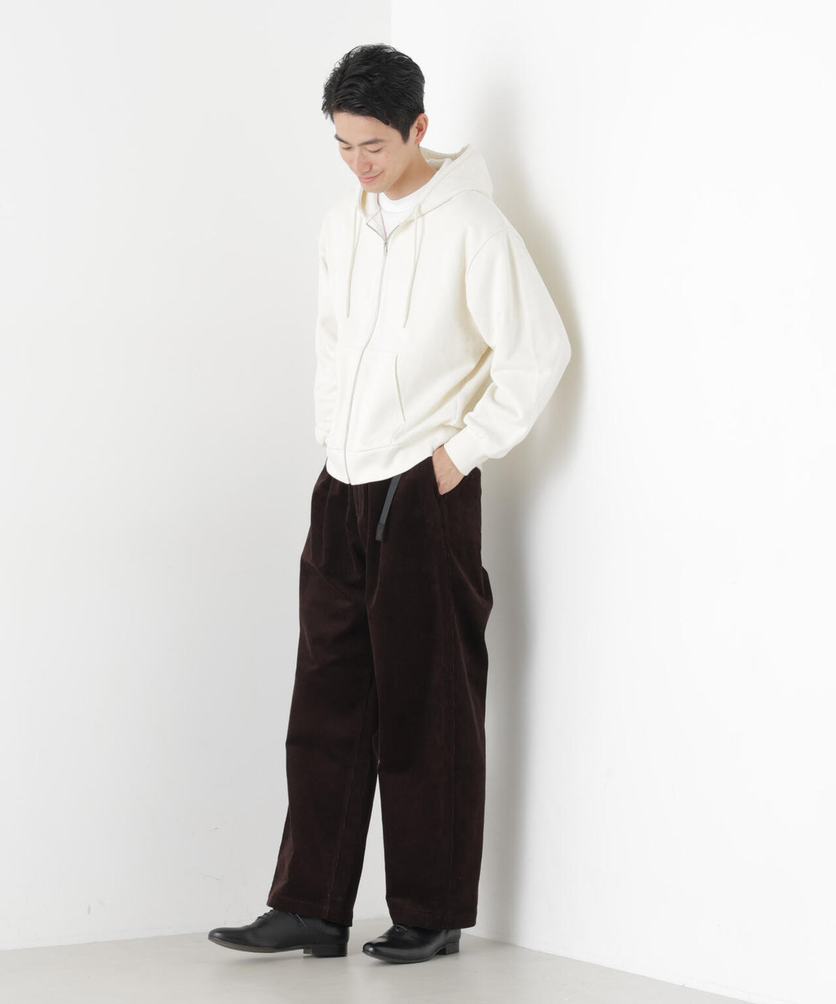 WEB限定/ワイドフィットスウェットZIPパーカー 6726223217