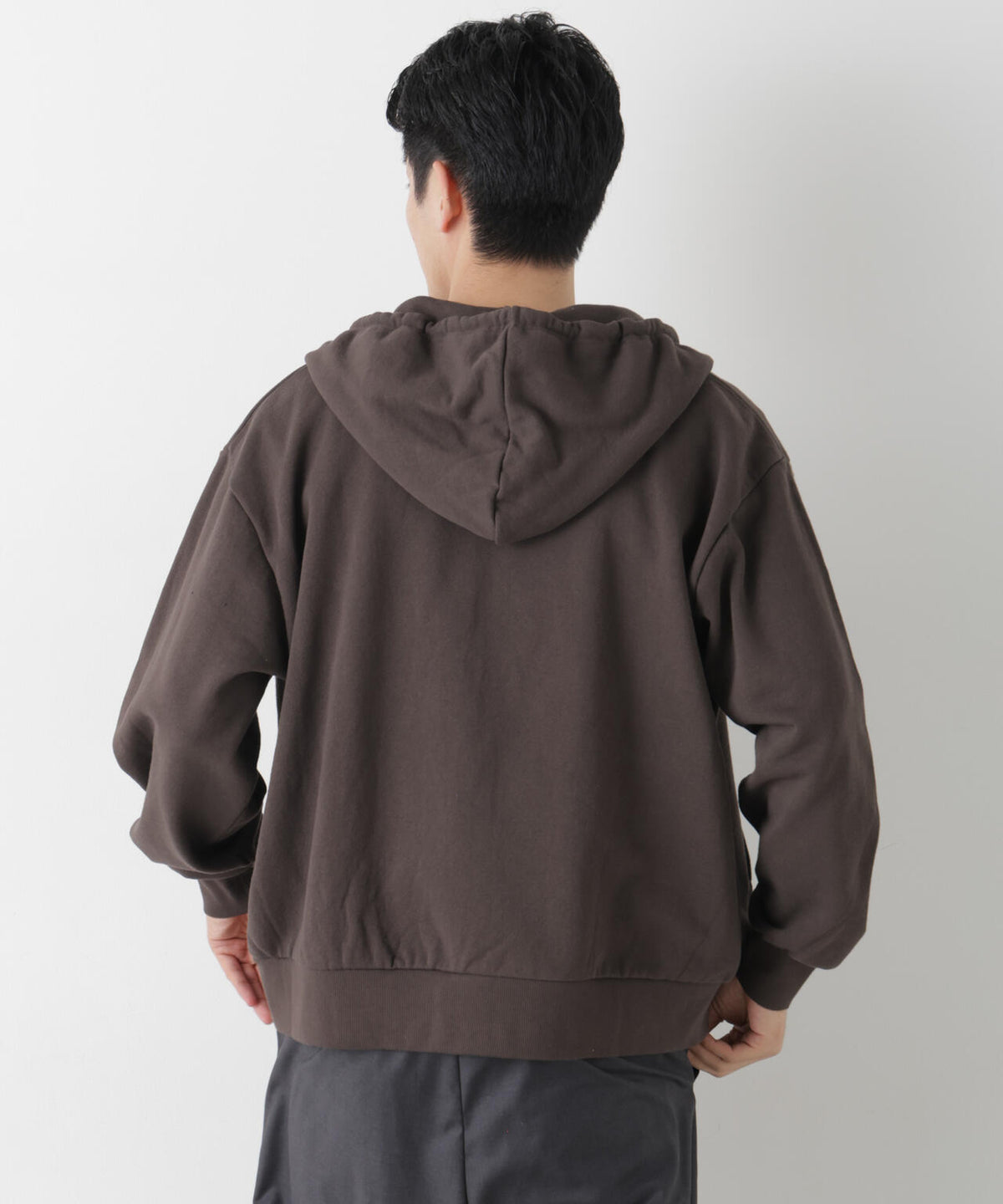 WEB限定/ワイドフィットスウェットZIPパーカー 6726223217
