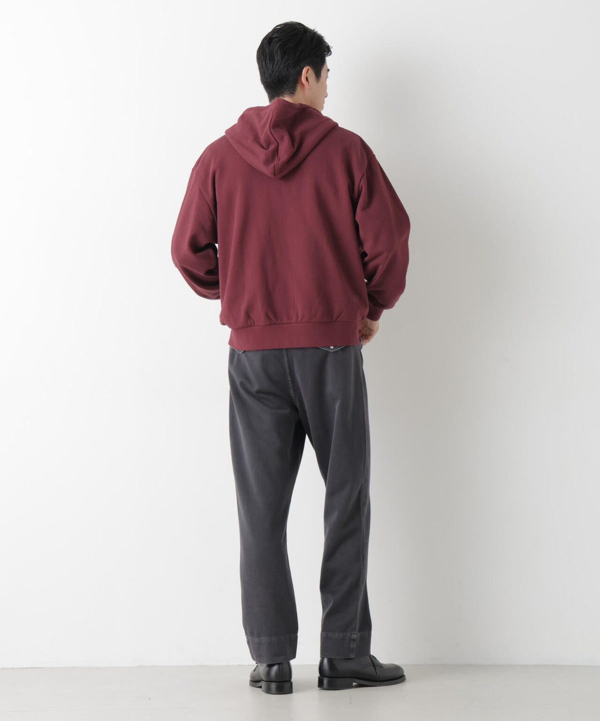 WEB限定/ワイドフィットスウェットZIPパーカー 6726223217