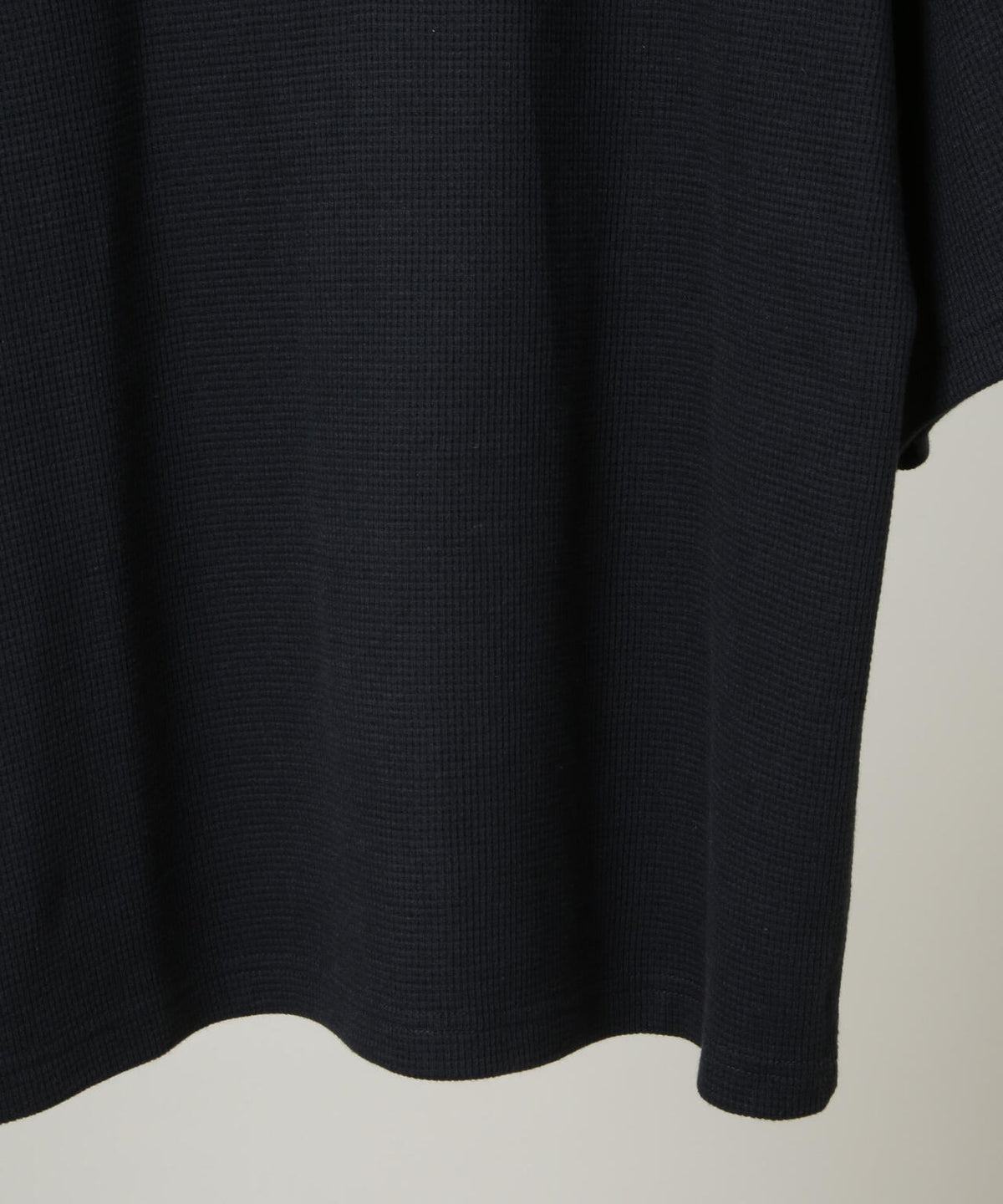 NORMANBROS/ショート丈ワッフルヘンリーネックTシャツ 半袖 6726224001
